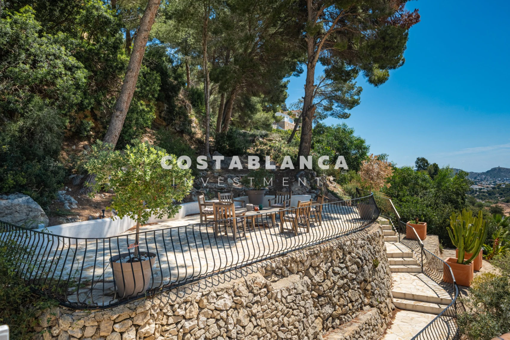 Modern Moraira Villa with Open Sea Views and Double Plot