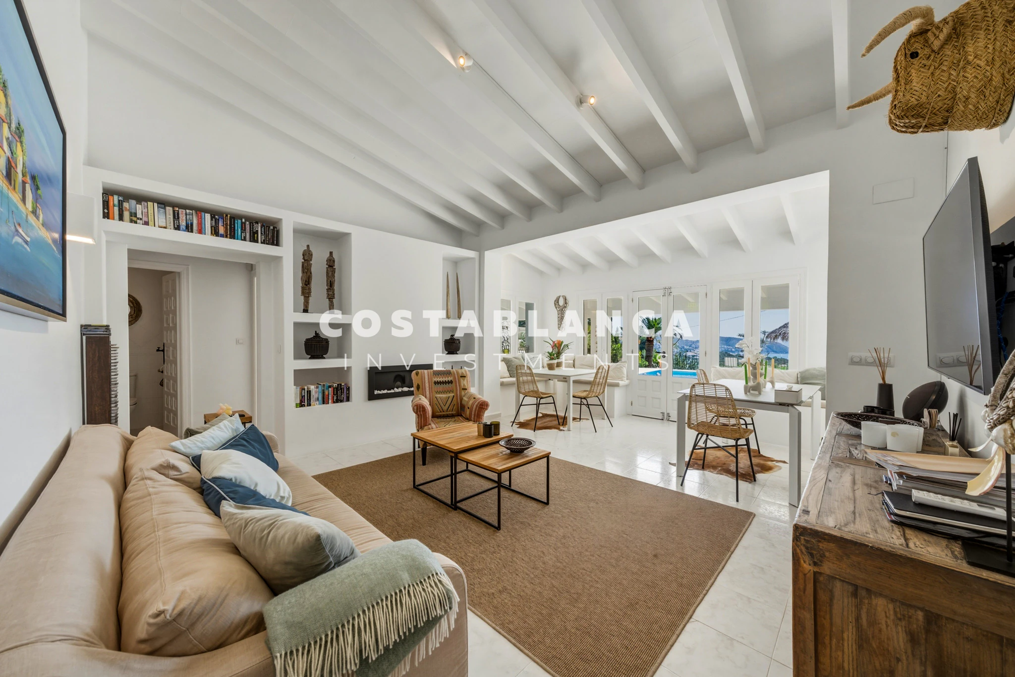 Modern Moraira Villa with Open Sea Views and Double Plot