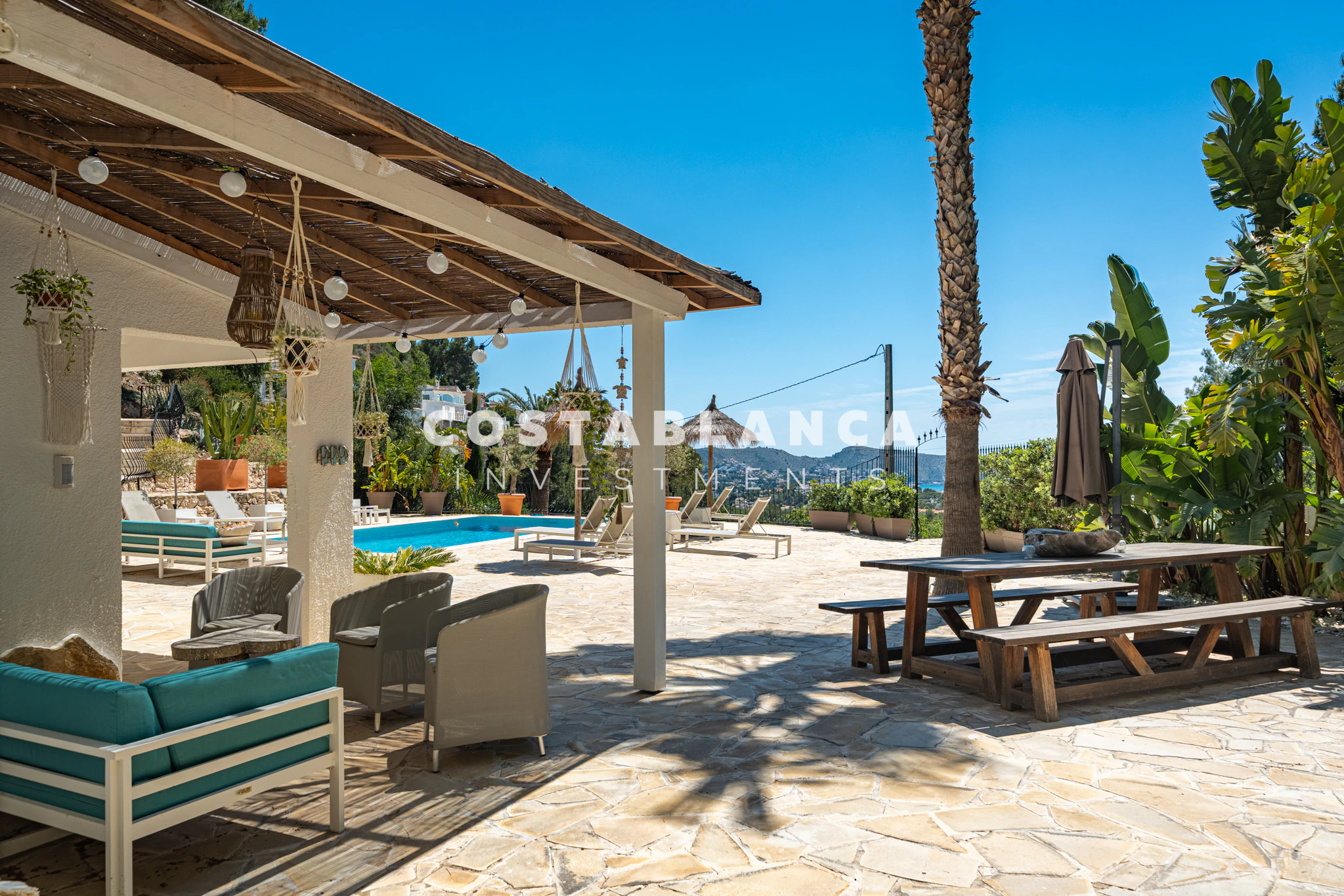 Modern Moraira Villa with Open Sea Views and Double Plot