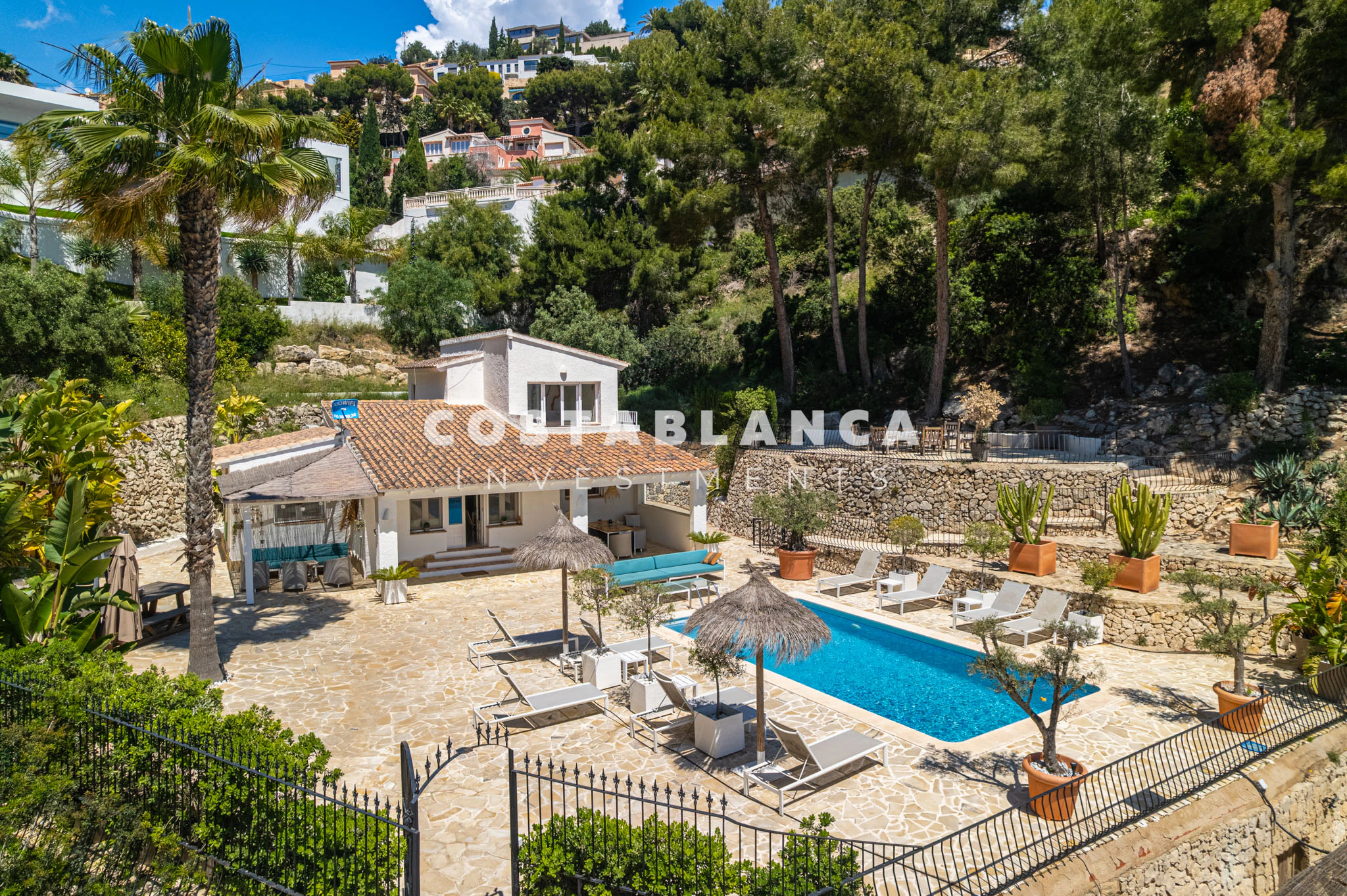 Modern Moraira Villa with Open Sea Views and Double Plot