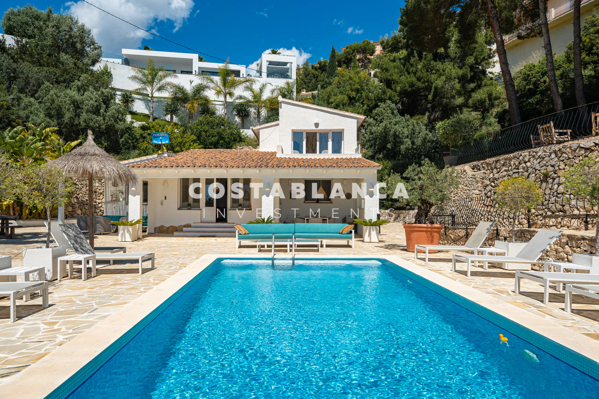 Modern Moraira Villa with Open Sea Views and Double Plot