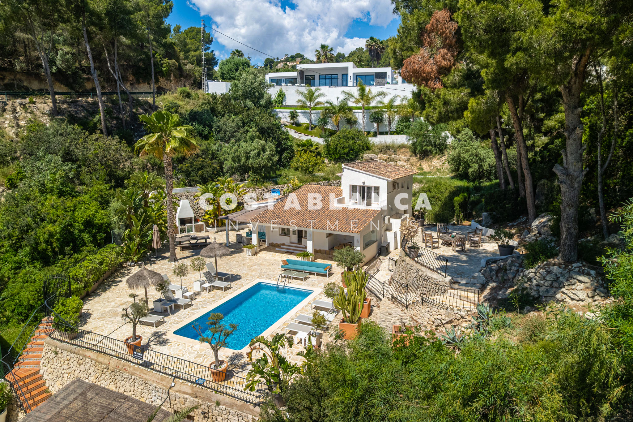 Modern Moraira Villa with Open Sea Views and Double Plot