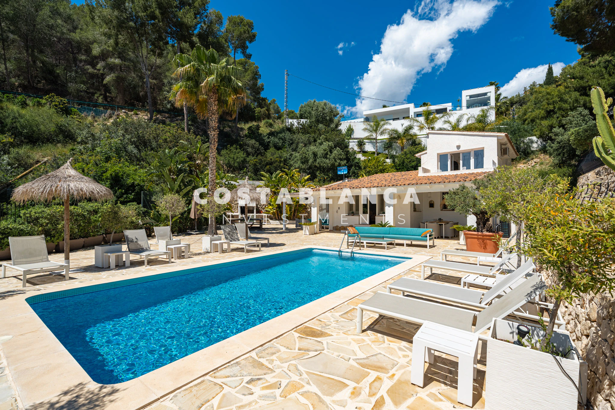 Modern Moraira Villa with Open Sea Views and Double Plot