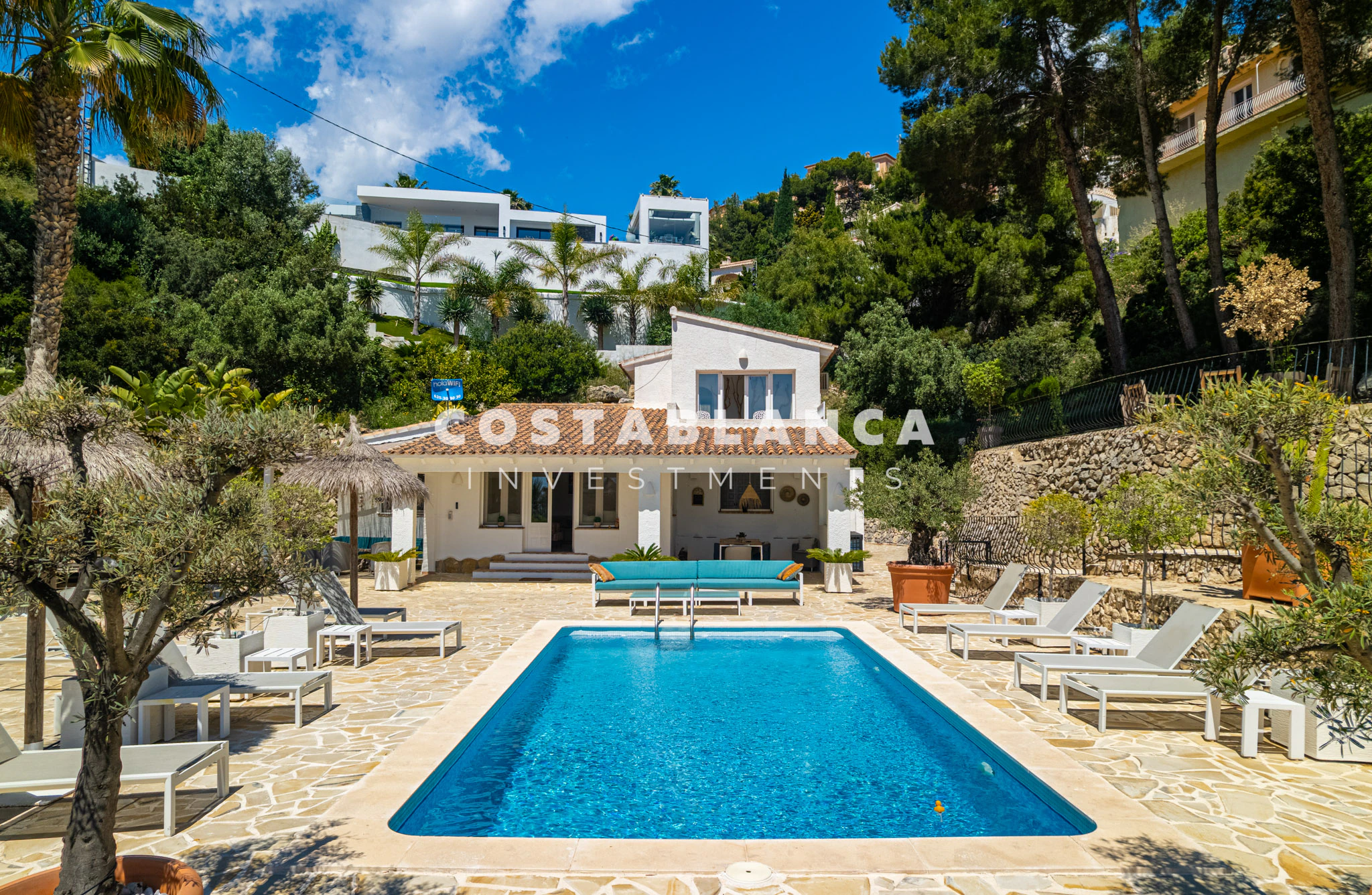 Modern Moraira Villa with Open Sea Views and Double Plot