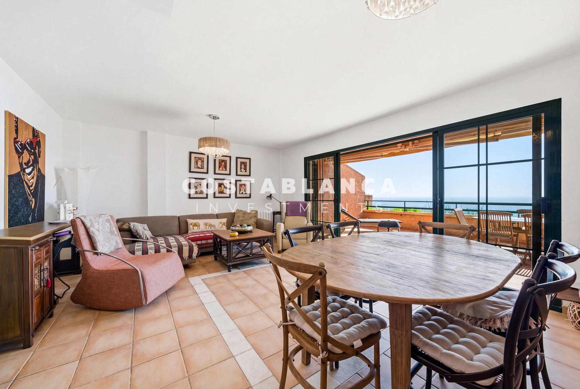 First-line duplex with panoramic sea views for sale in Mascarat