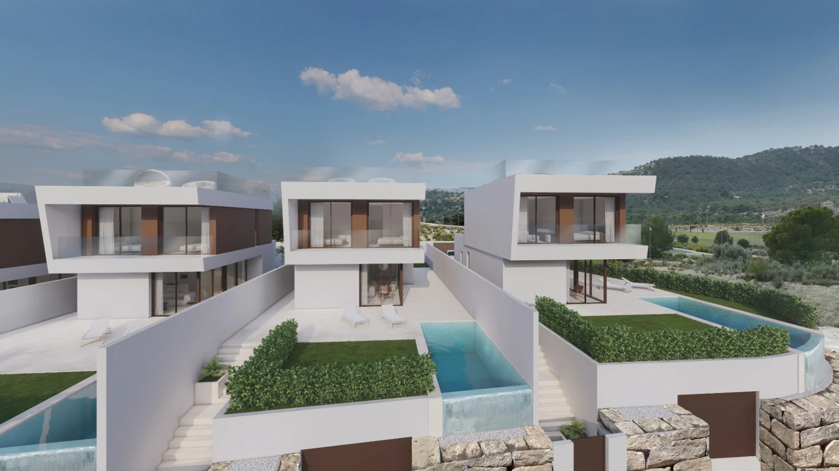 F85 - NEW BUILD VILLA FOR SALE IN FINESTRAT WITH MOUNTAIN VIEWS AND PRIVATE POOL - Completion Date: June 2026