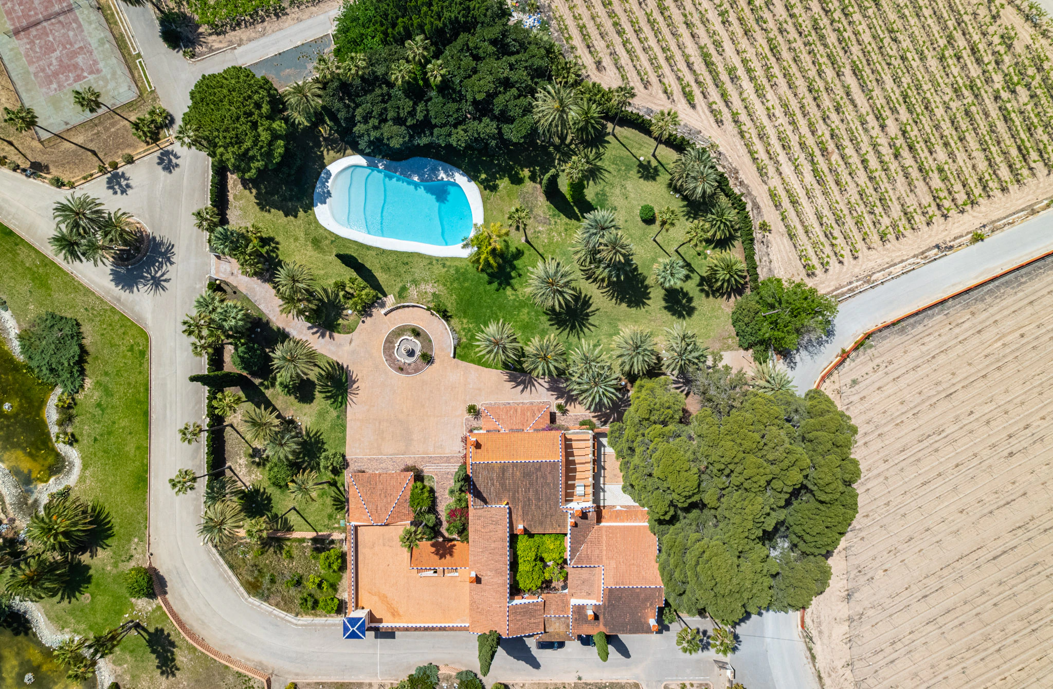Exclusive Mediterranean Estate with Vineyards and Lakes for sale in Novelda