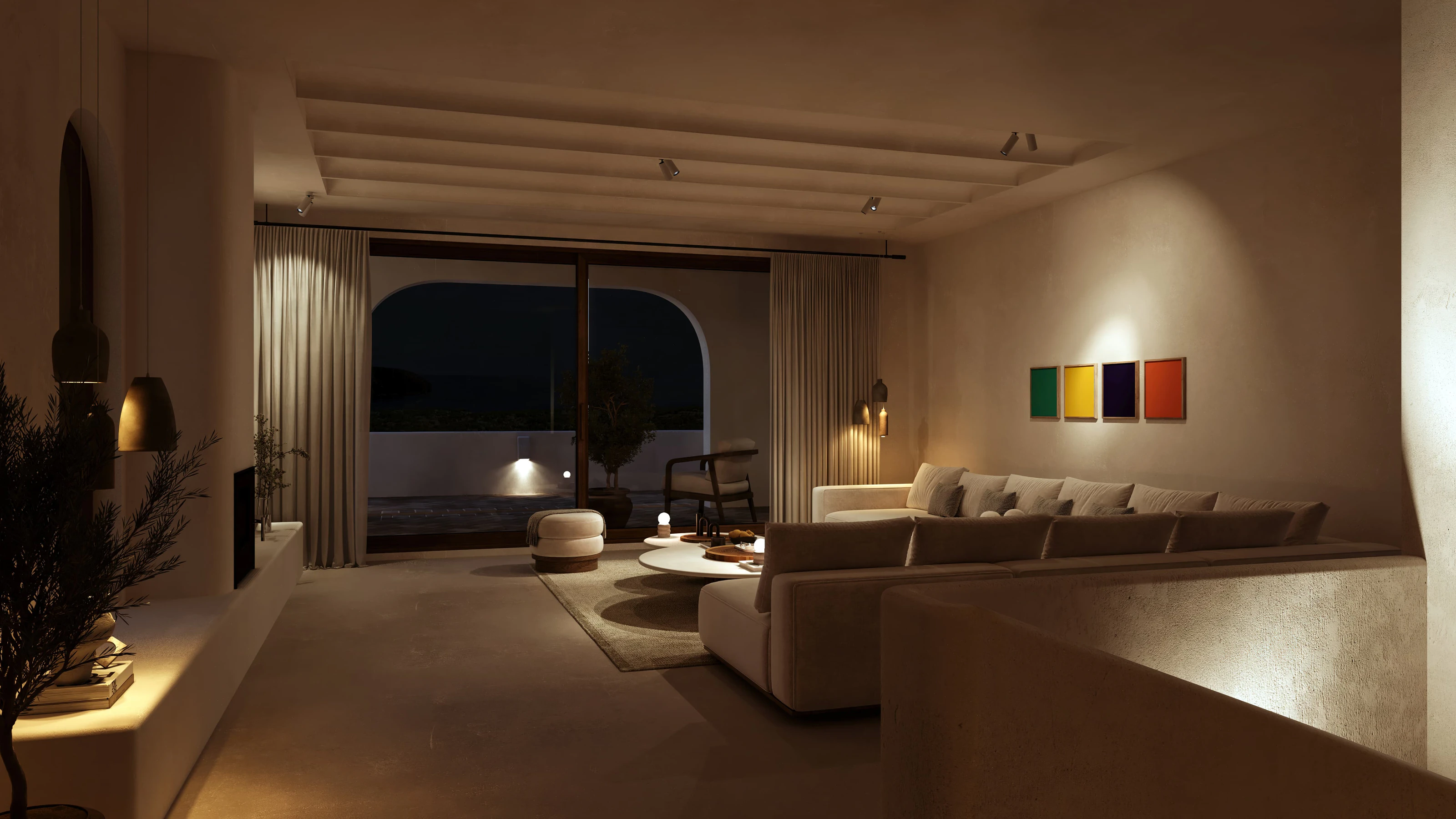Villa de lujo al estilo de Ibiza con vistas al mar en Moraira – finalización a principios de 2026