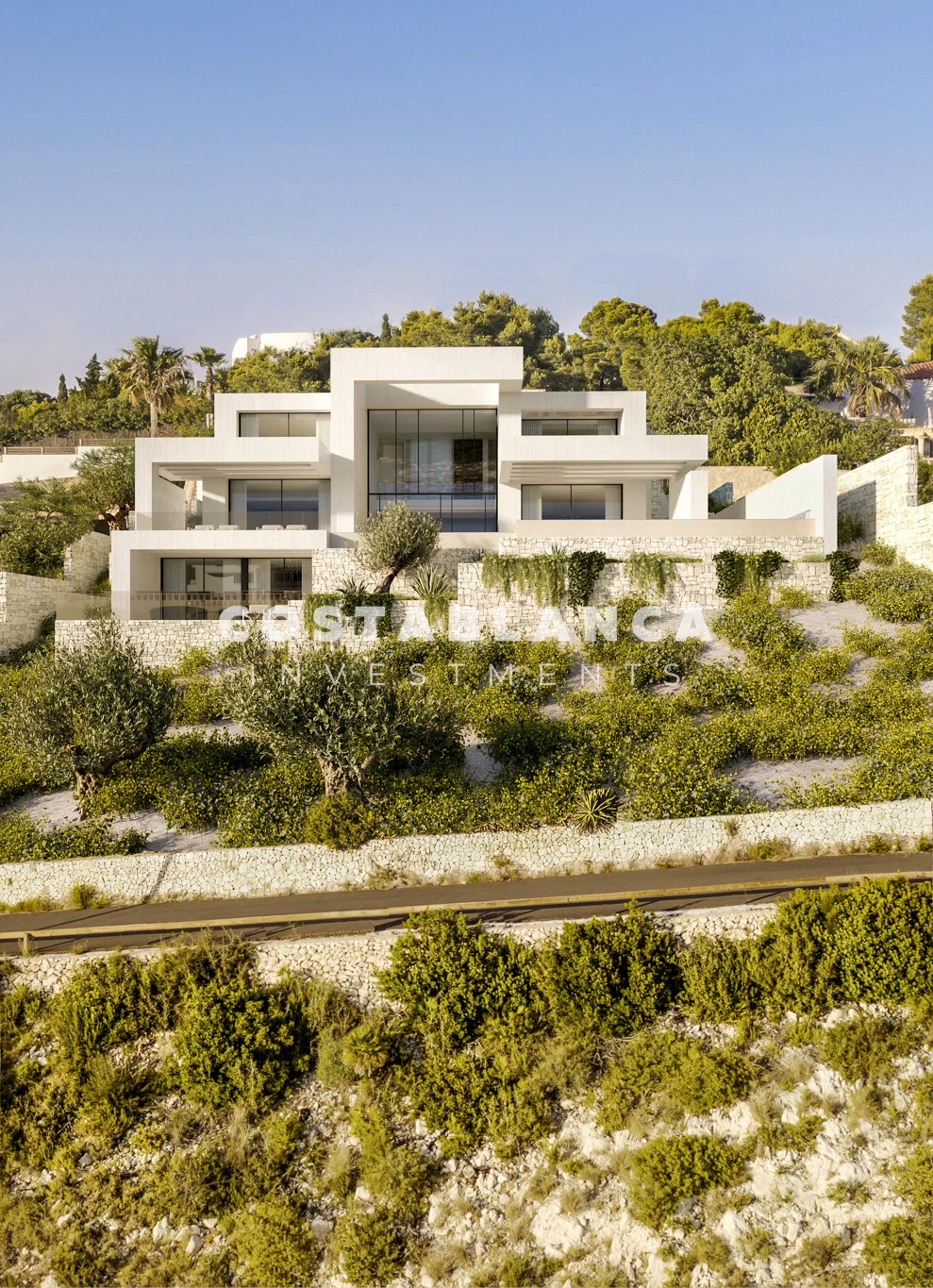 Villa neuve de luxe méditerranéenne à vendre à Jávea