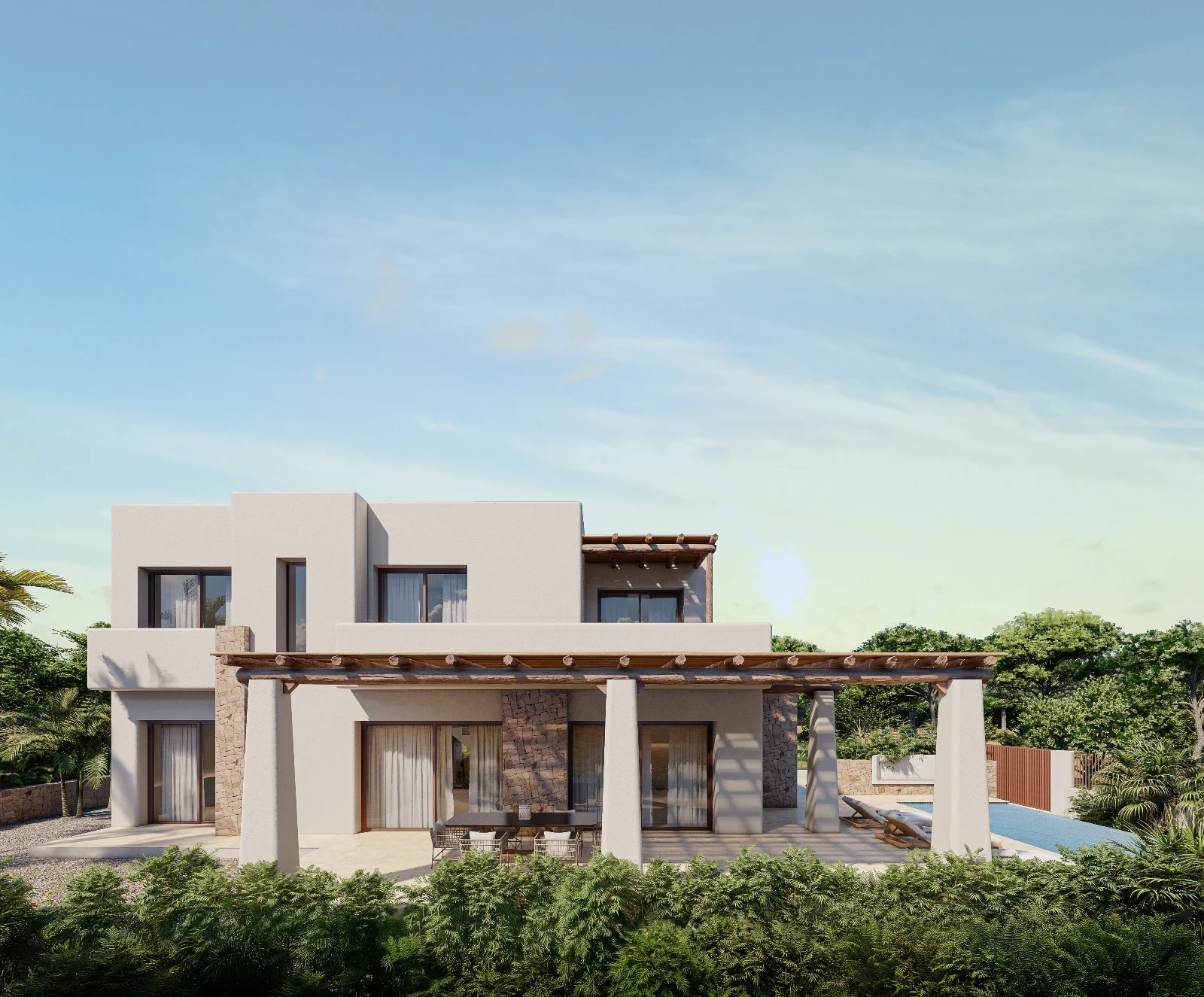 Moderne Neubauvilla mit Meer- und Bergblick zu verkaufen in Calpe, 2025