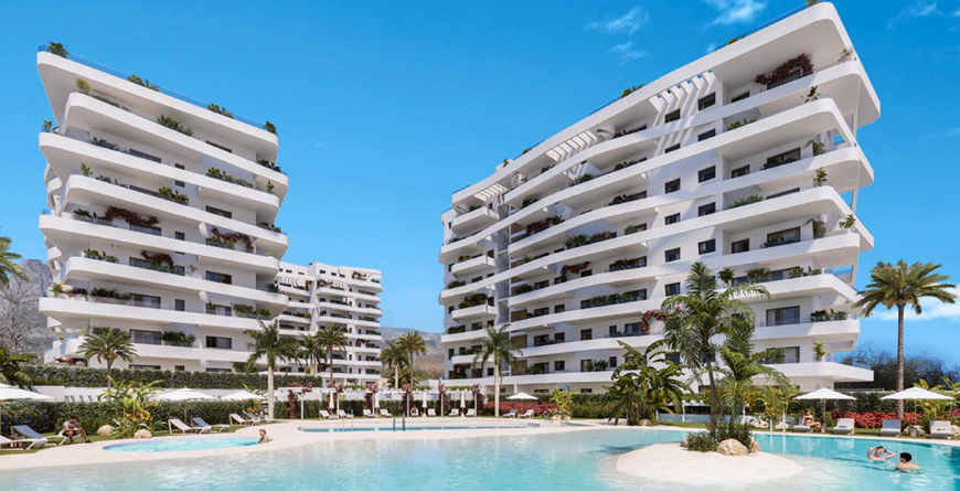 Top-Floor Luxury Apartment with Rooftop Pool for sale in Villajoyosa