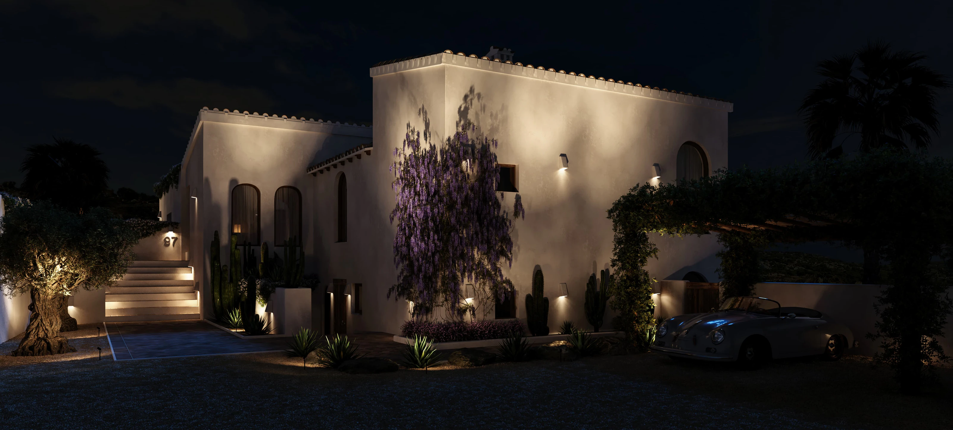 Villa de lujo al estilo de Ibiza con vistas al mar en Moraira – finalización a principios de 2026