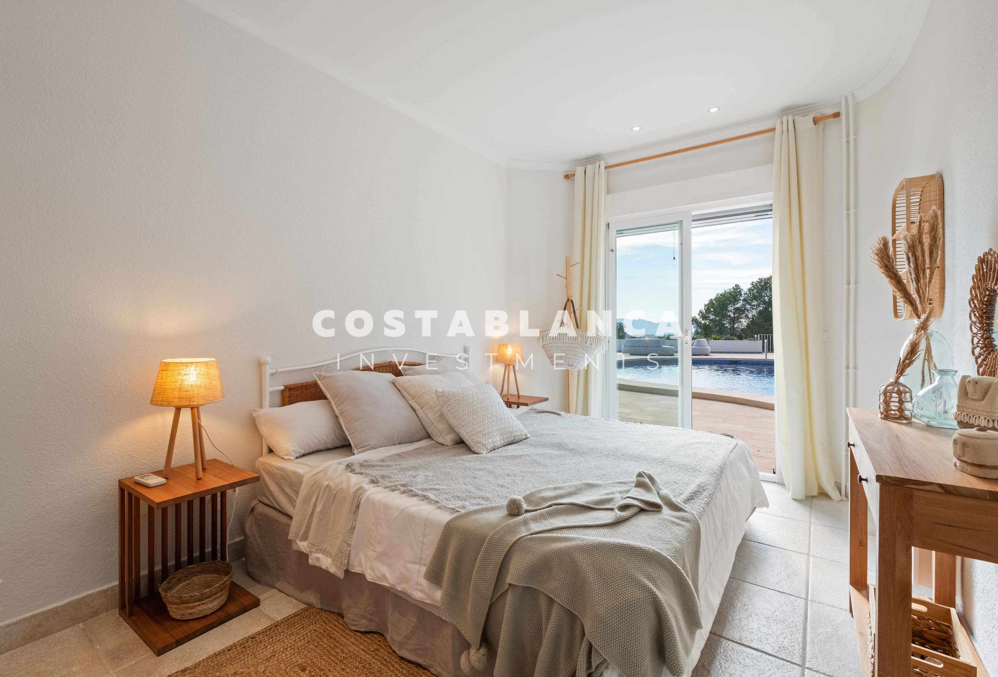 Ibiza Style Villa with Panoramic Views over Altea Bay and the Mediterranean Sea