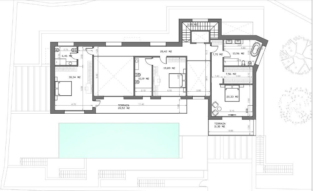 Moderne Villa mit Panoramablick auf das Meer zum Verkauf in Finestrat