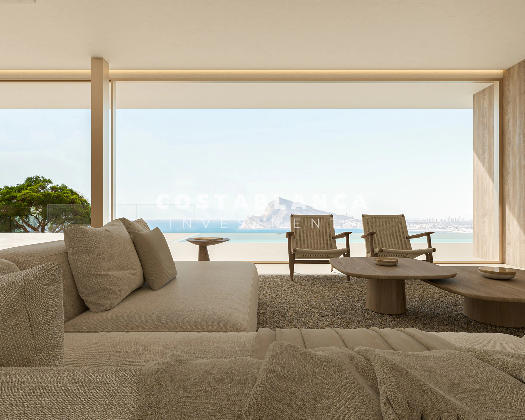 Villa contemporaine design avec piscine à débordement à vendre à Maryvilla, Calpe