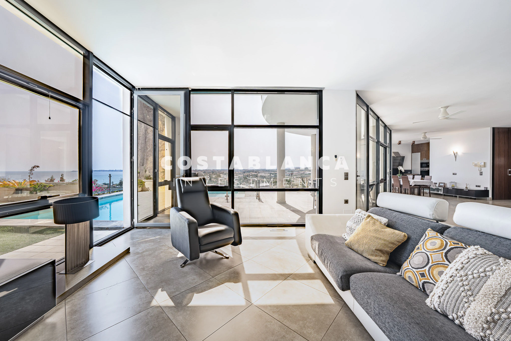 Modern Sea View Villa with Heated Pool and Panoramic Views for sale in Campello
