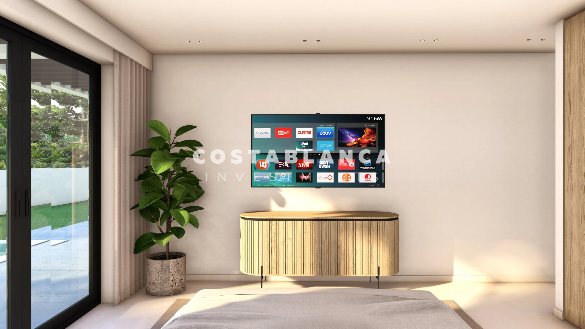 Contemporary Mediterranean Villas with Rooftop Solarium for sale in Finestrat