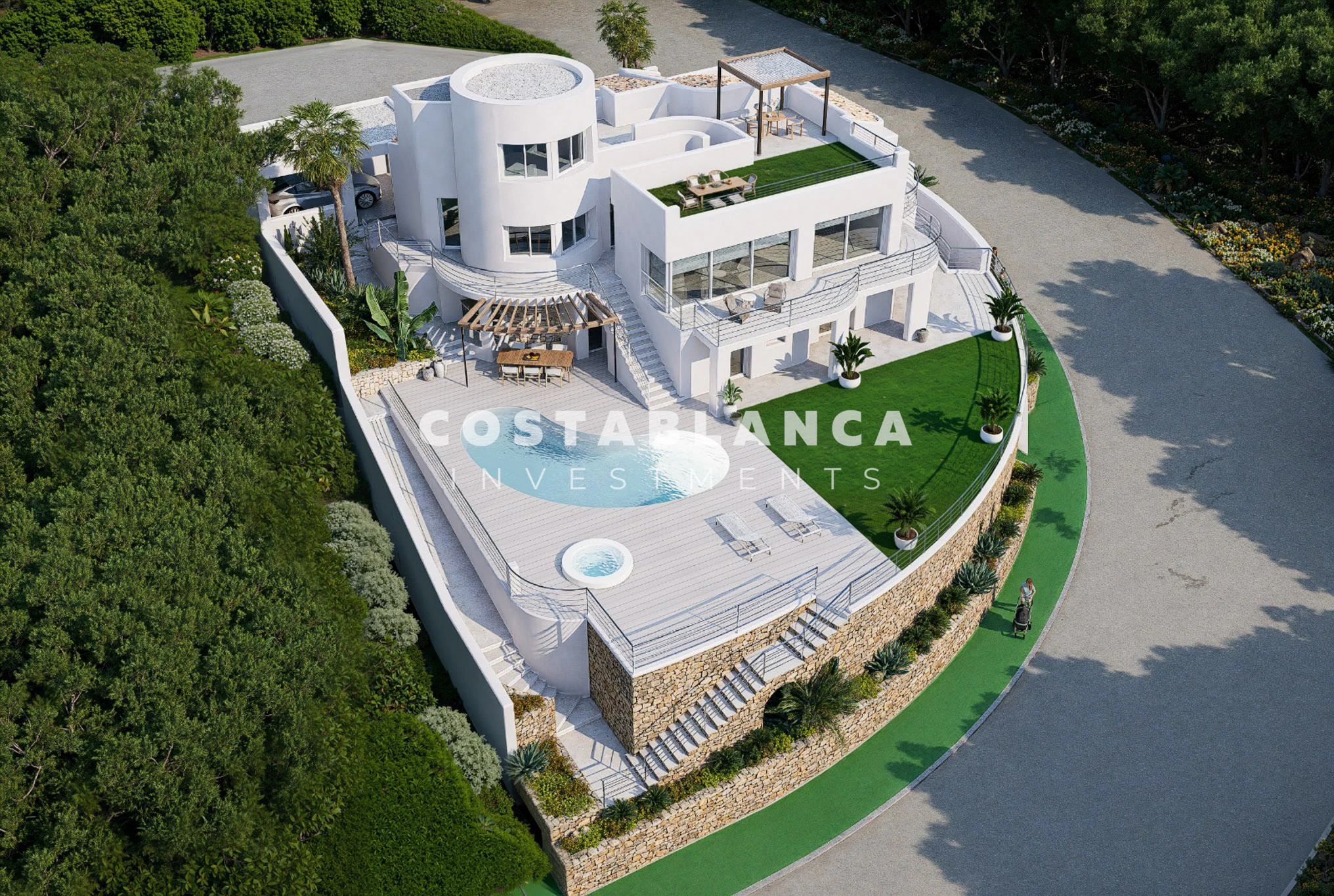 Une villa au style de vie unique avec vue sur la mer et les montagnes à Altea Hills
