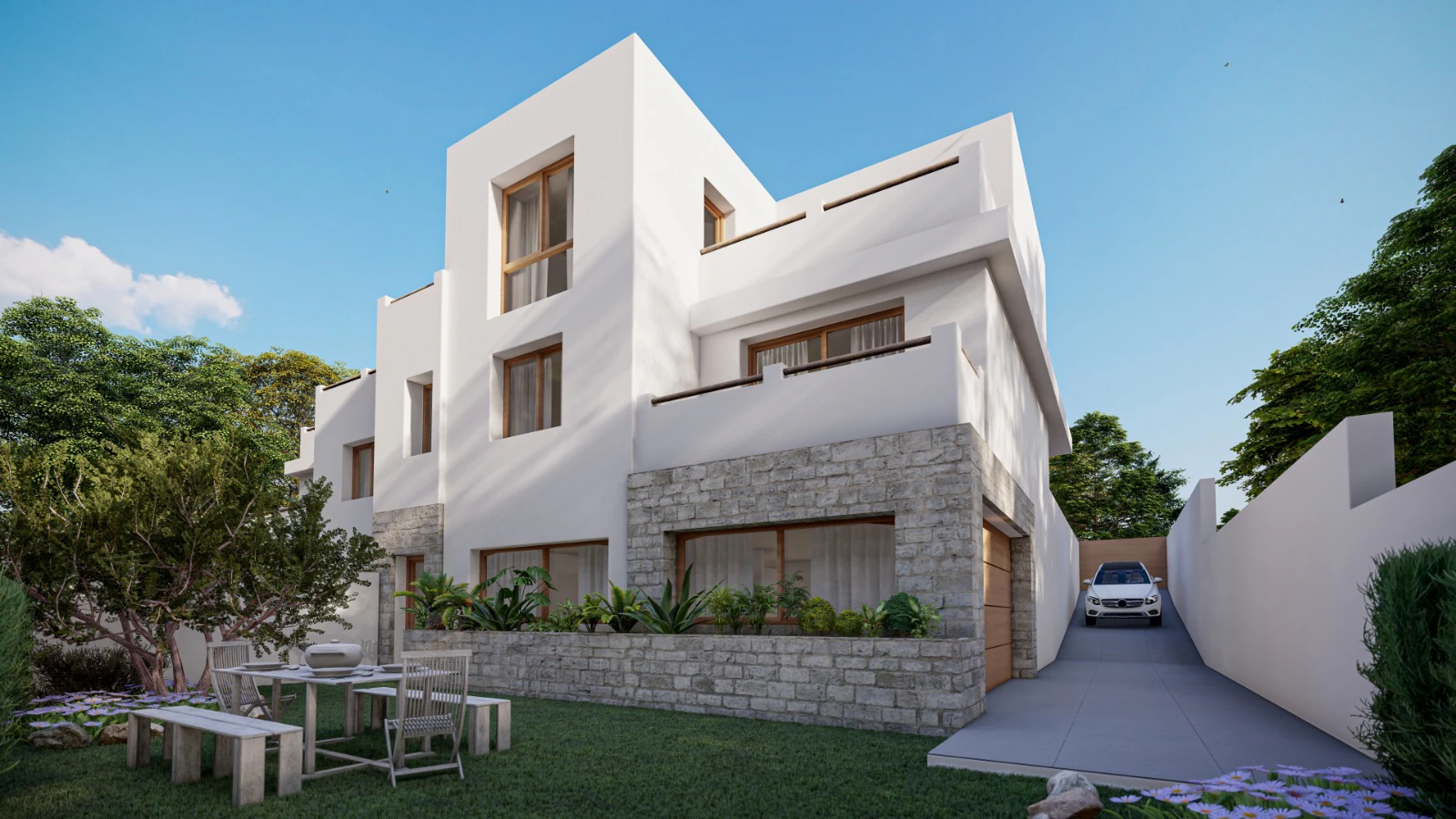 Villa contemporaine avec vue mer et piscine privée à Alfaz del Pi