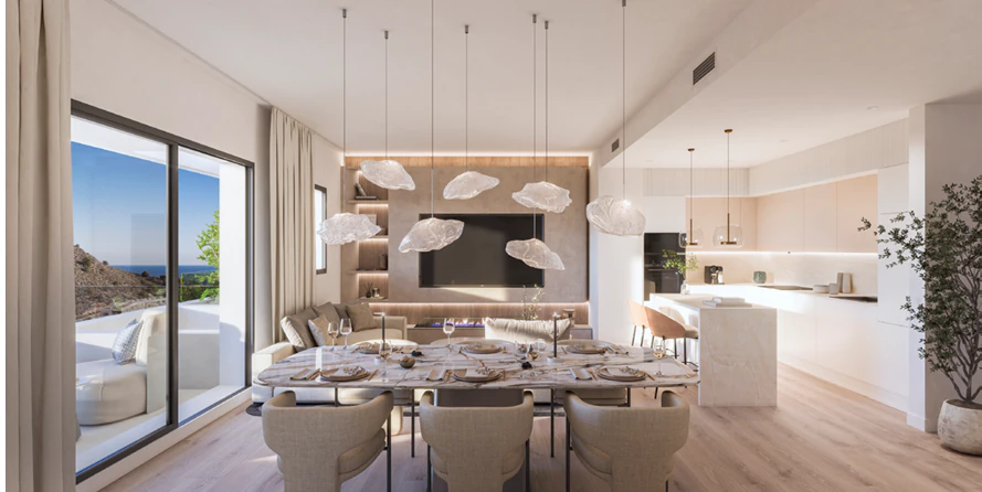 Top-Floor Luxury Apartment with Rooftop Pool for sale in Villajoyosa