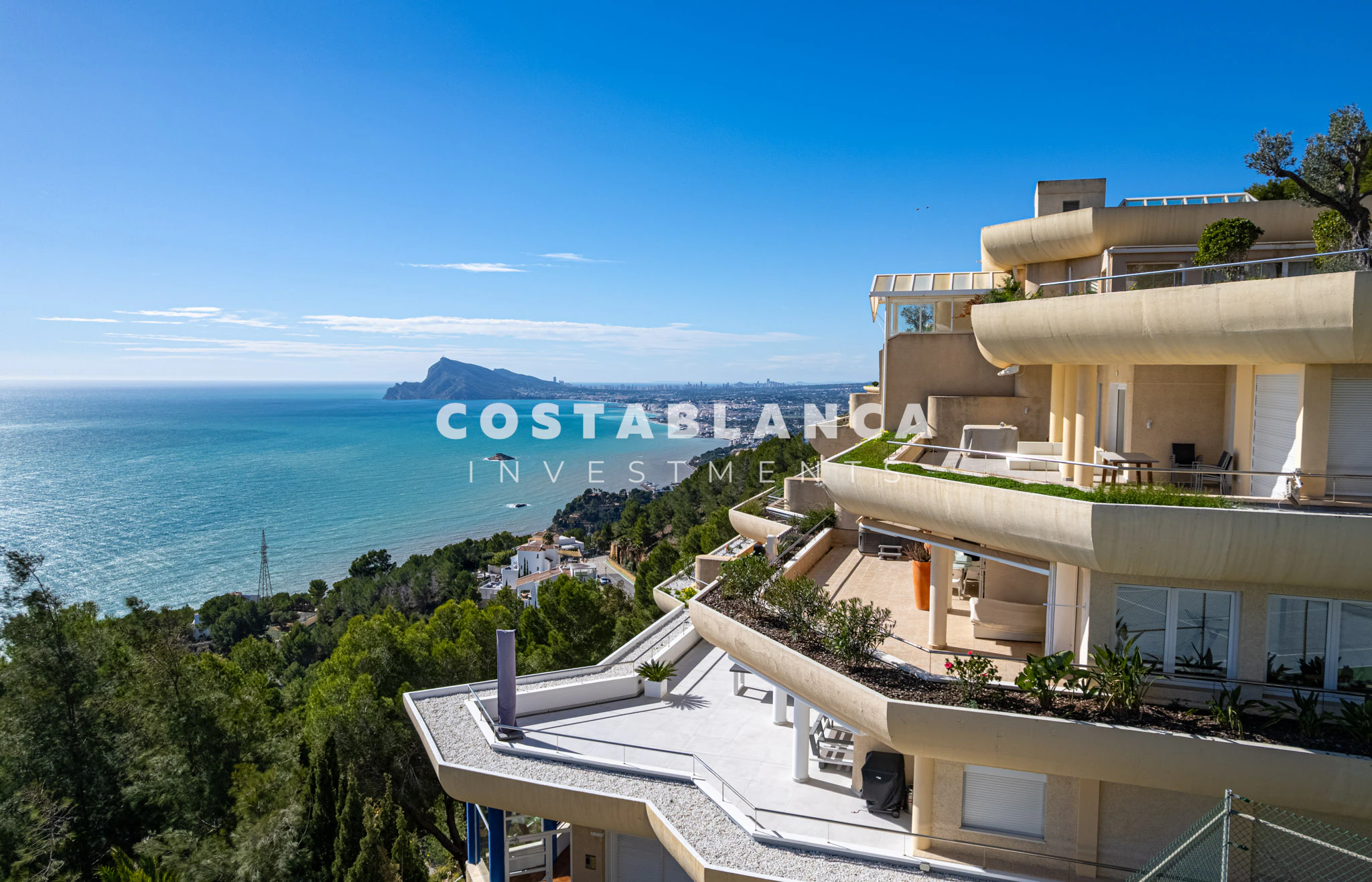 Appartement haut de gamme avec vues panoramiques et terrasse à Altea Hills