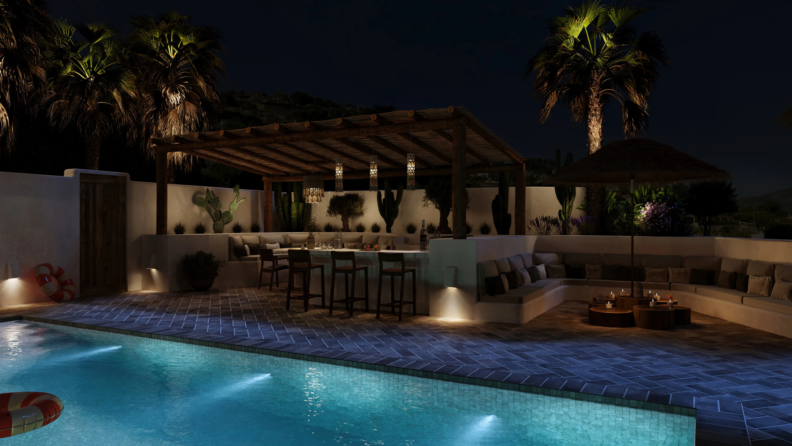 Villa de lujo al estilo de Ibiza con vistas al mar en Moraira – finalización a principios de 2026