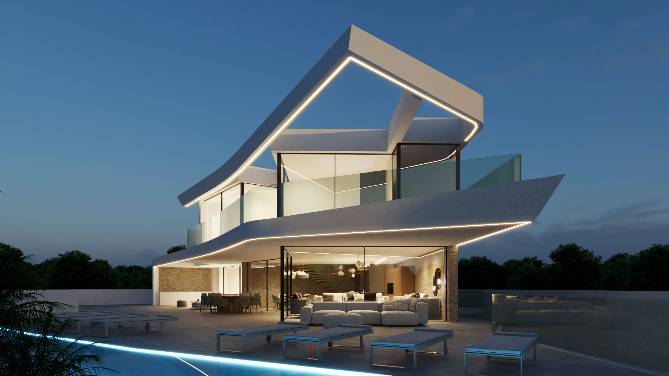 Luxury Contemporary Villa with Pool, Cinema, and Gym for sale in Moraira