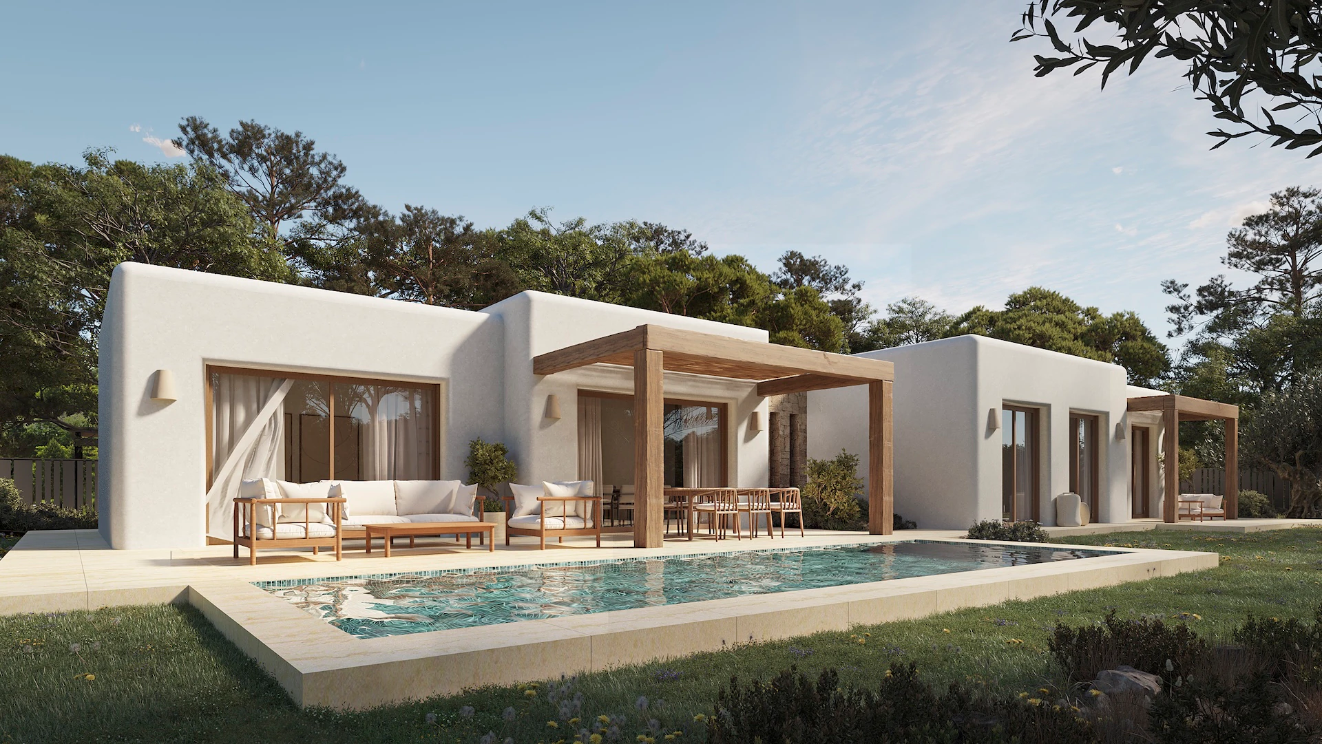 Villa neuve moderne orientée sud avec vue sur la mer et la montagne à vendre à Benissa