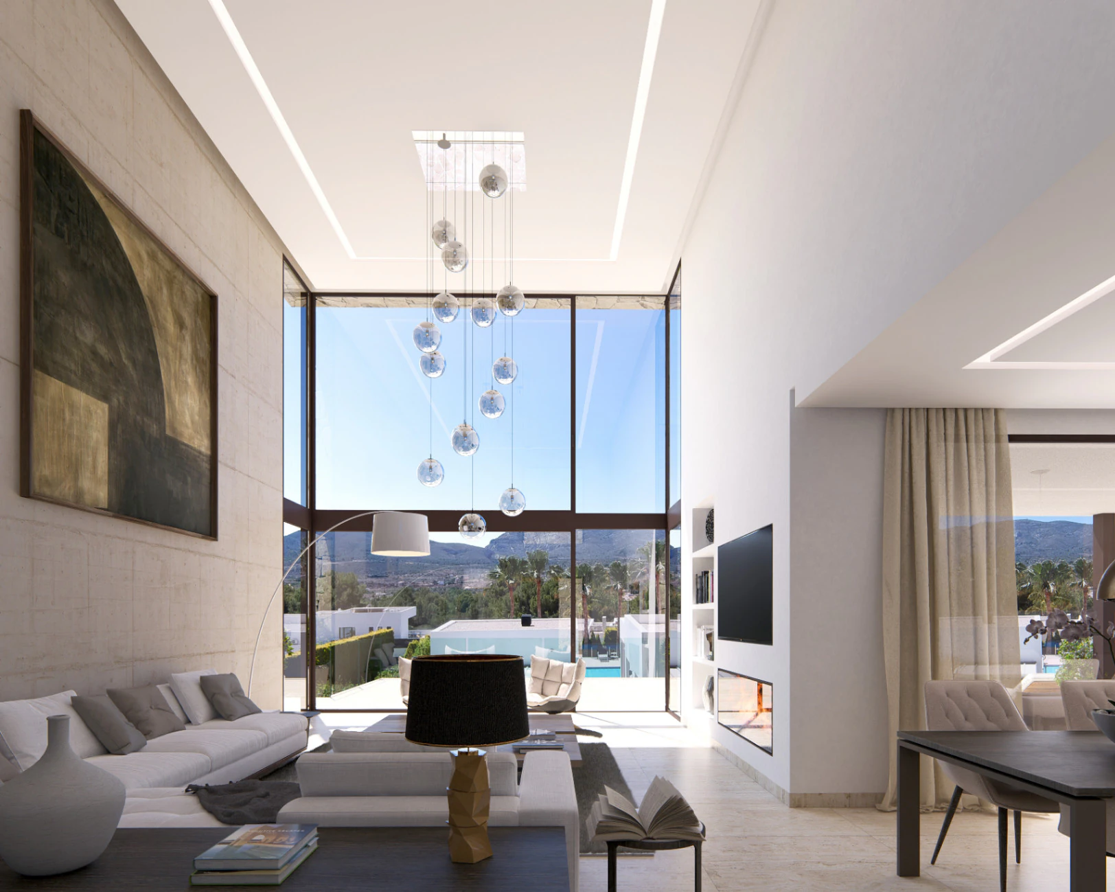 Modern villa under construction in the Montgo area of Javea