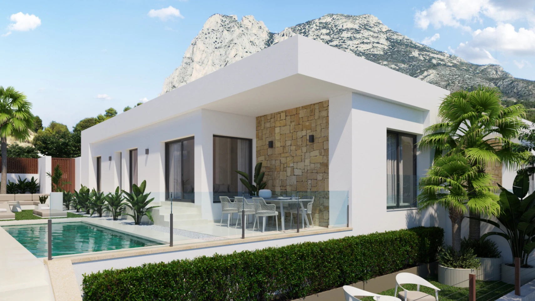 Modern Mediterranean Living in villa for sale in Finestrat - Completion Date: May 2026