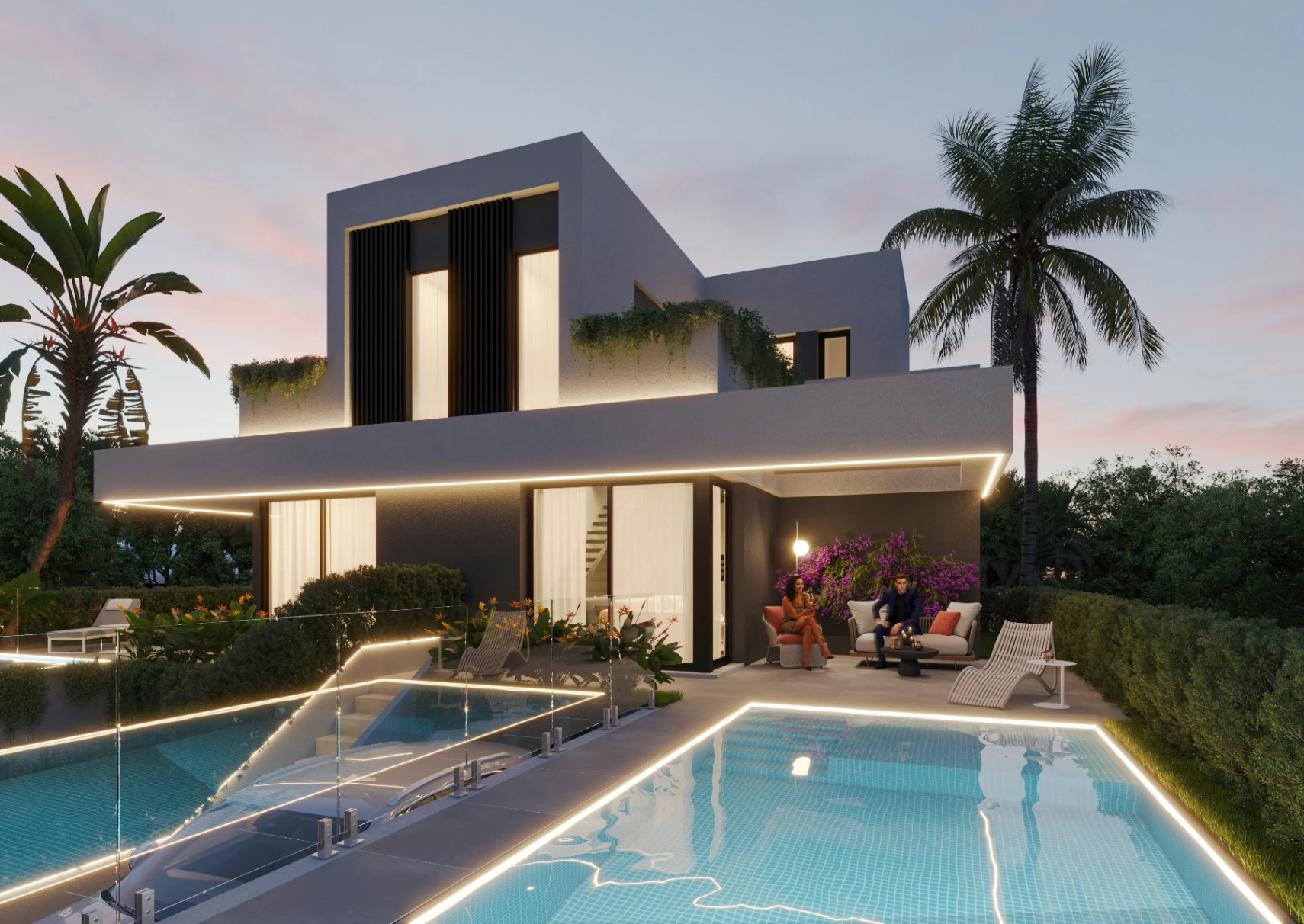 Maison de ville jumelée avec vue sur la mer à vendre à Finestrat