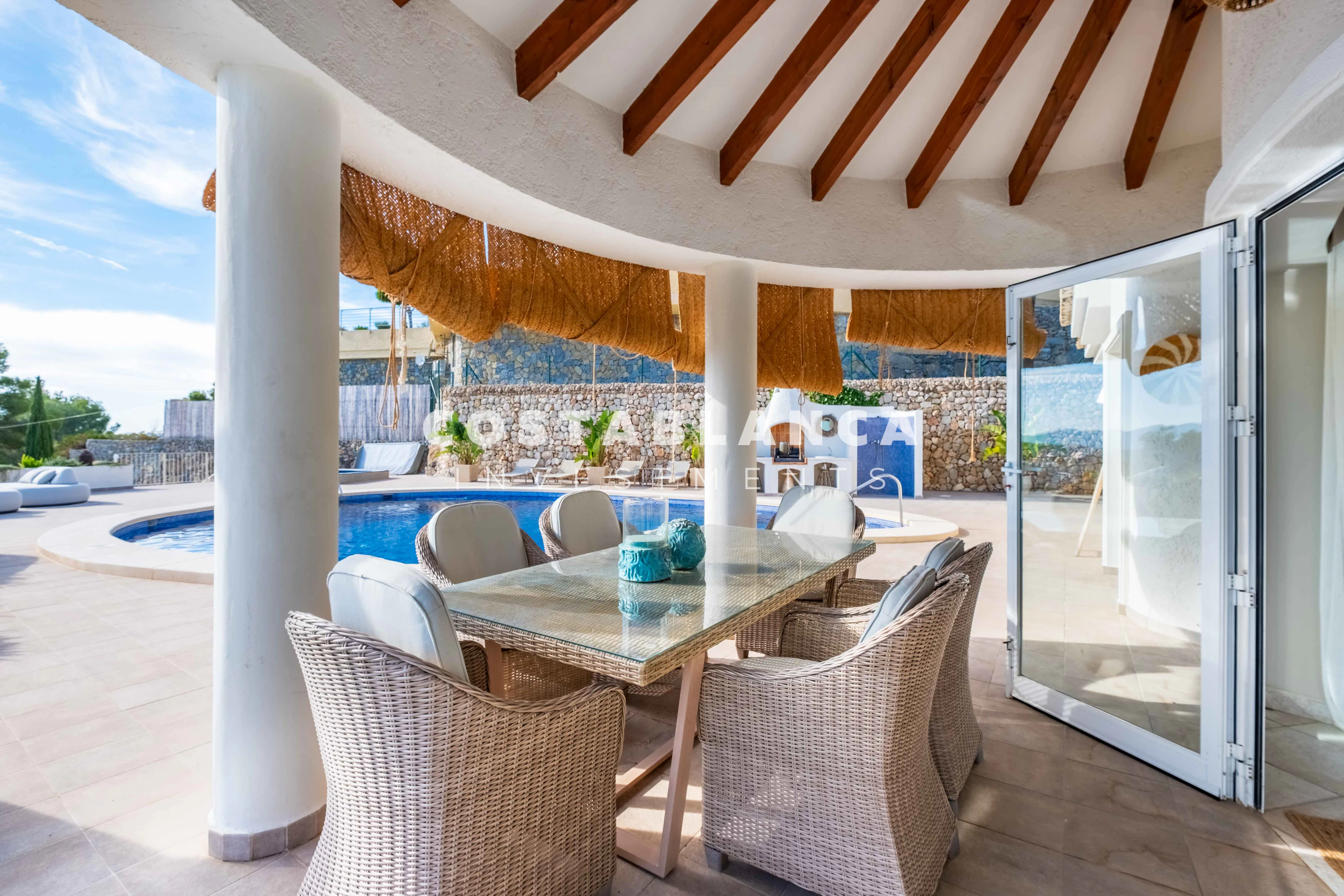 Ibiza Style Villa with Panoramic Views over Altea Bay and the Mediterranean Sea