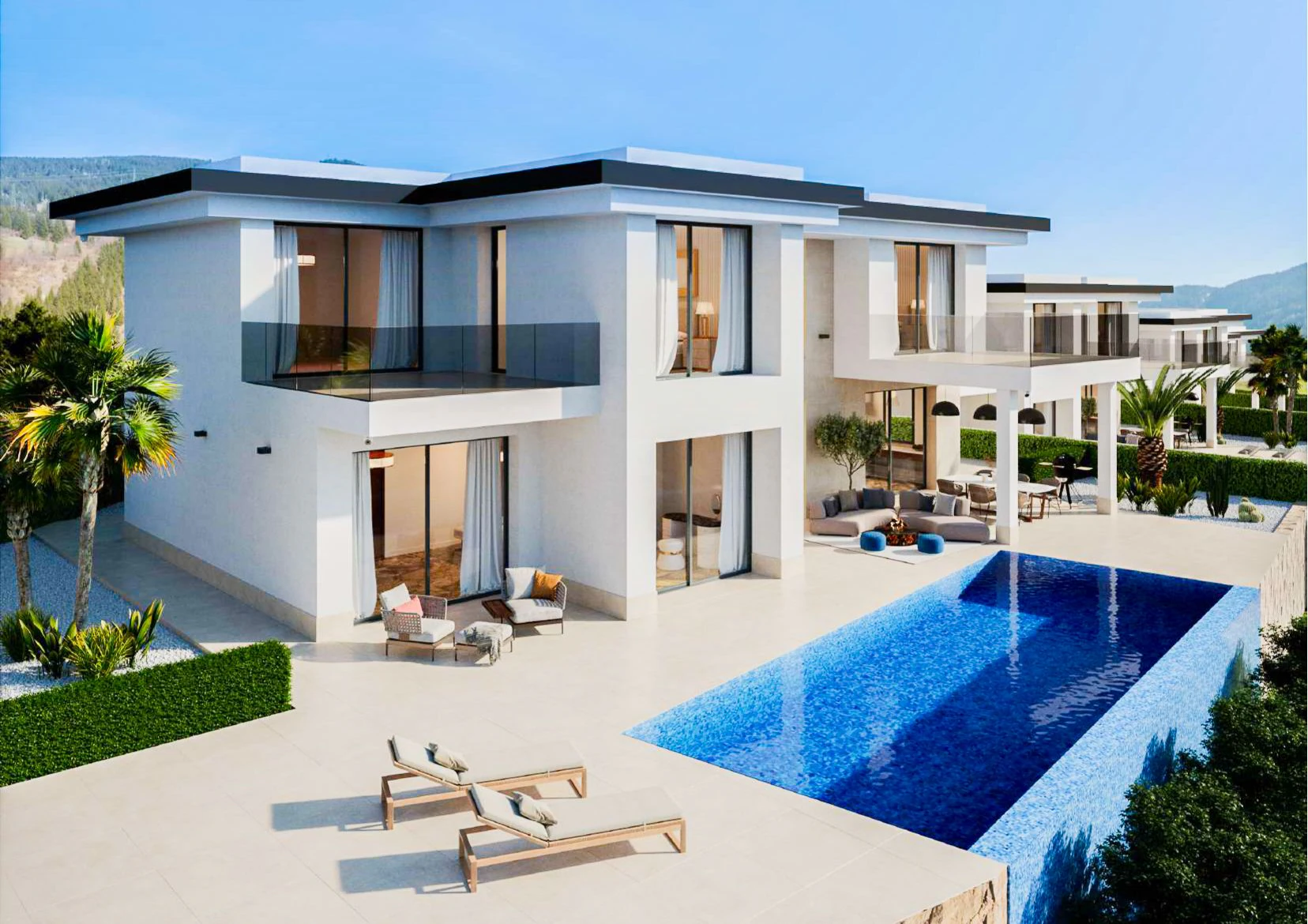 In aanbouw Luxe villa's met zeezicht te koop in Finestrat