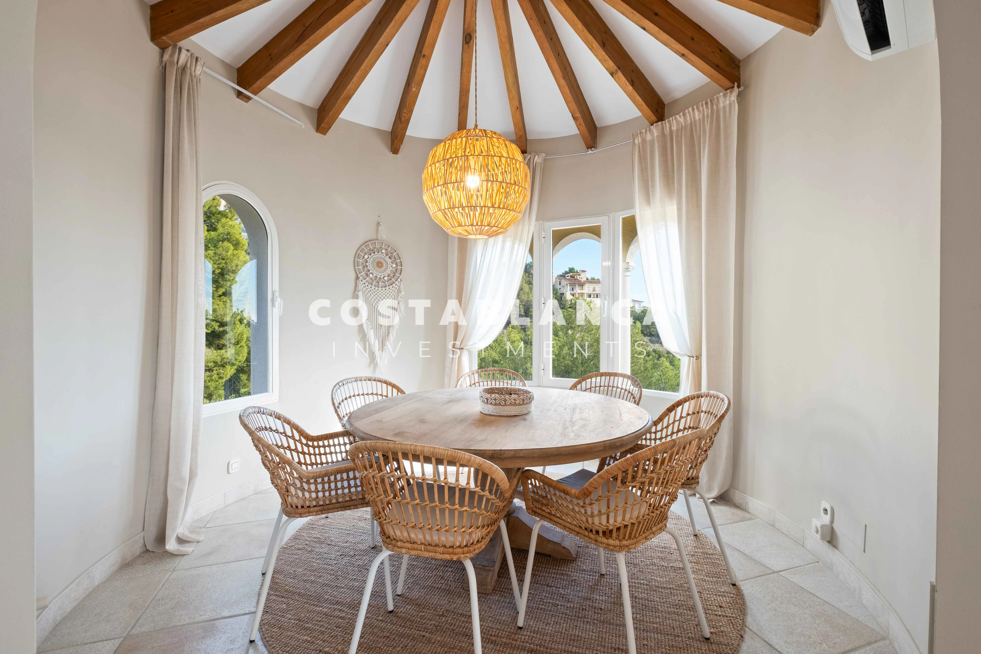 Ibiza Style Villa with Panoramic Views over Altea Bay and the Mediterranean Sea