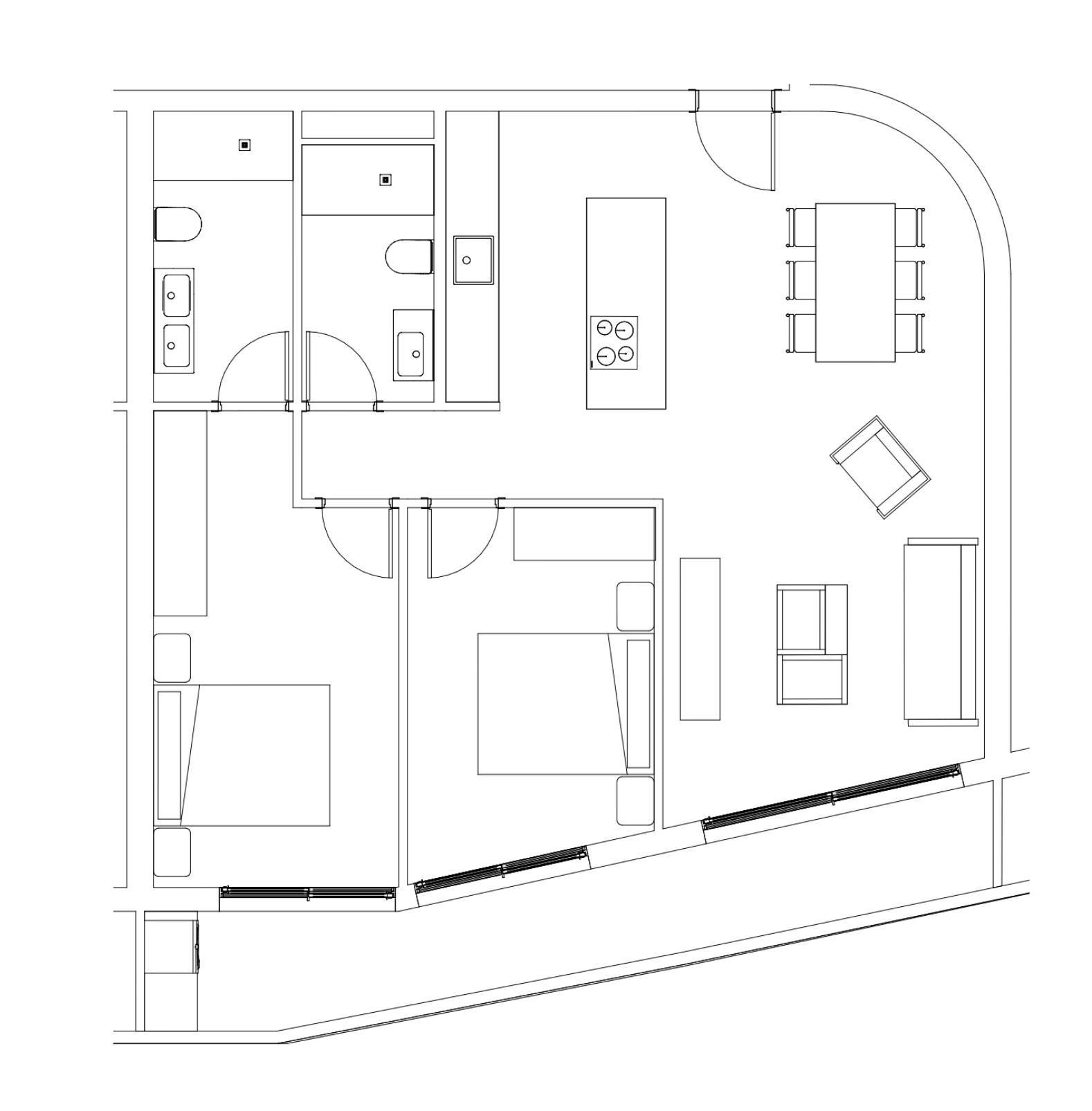 New Build Modern apartment for Sale in Calpe