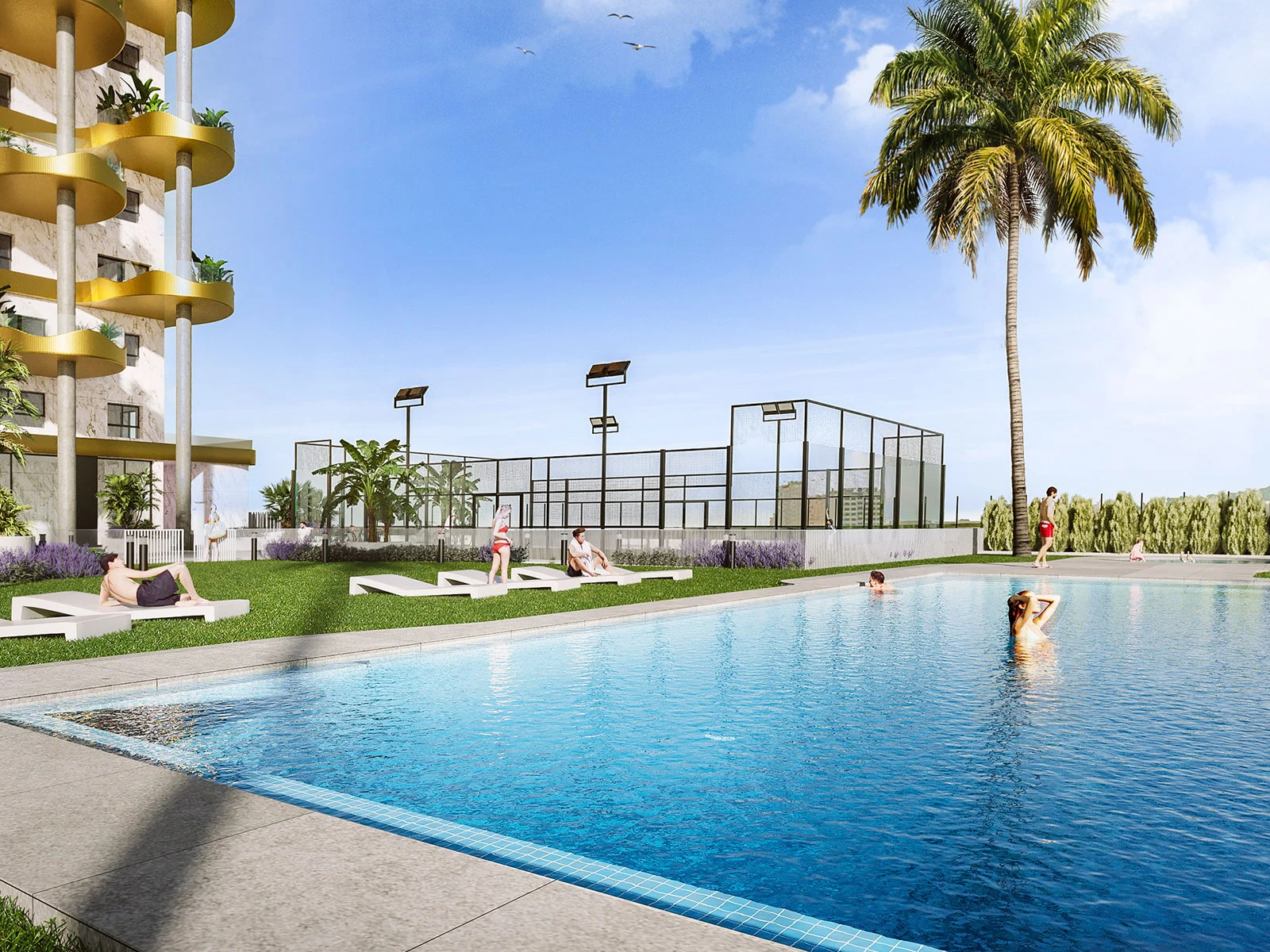Nowy budynek Nowoczesny apartament na sprzedaż w Calpe z widokiem na morze i góry