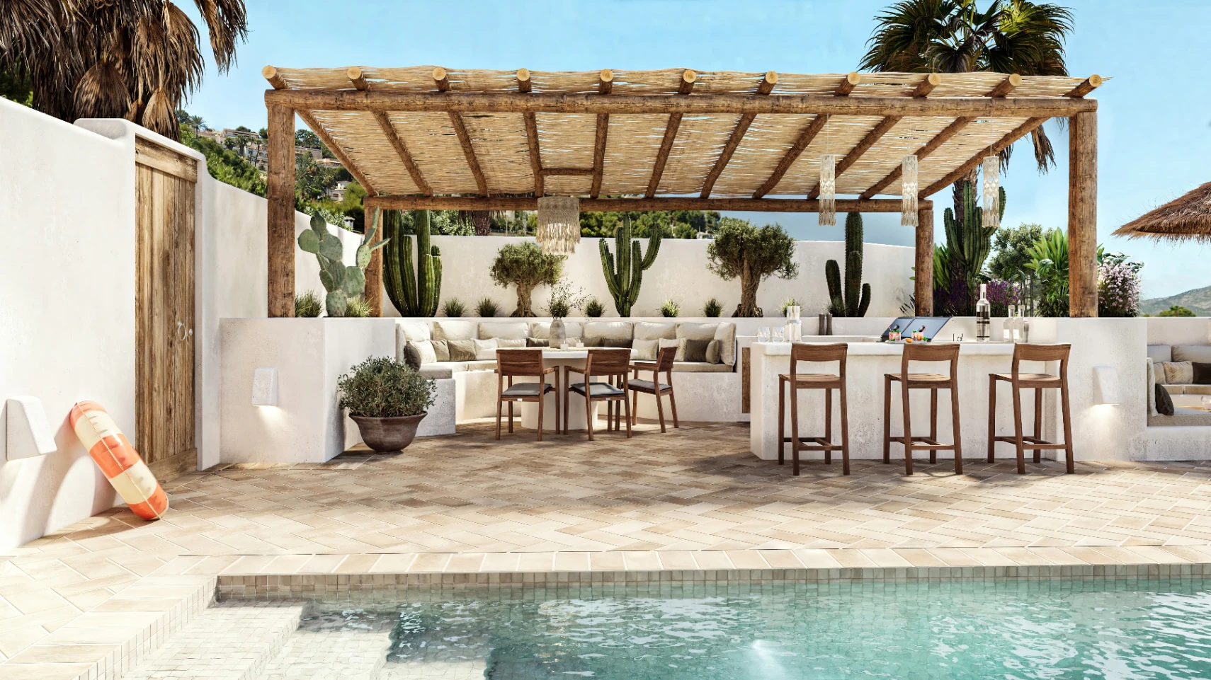 Villa de lujo al estilo de Ibiza con vistas al mar en Moraira – finalización a principios de 2026