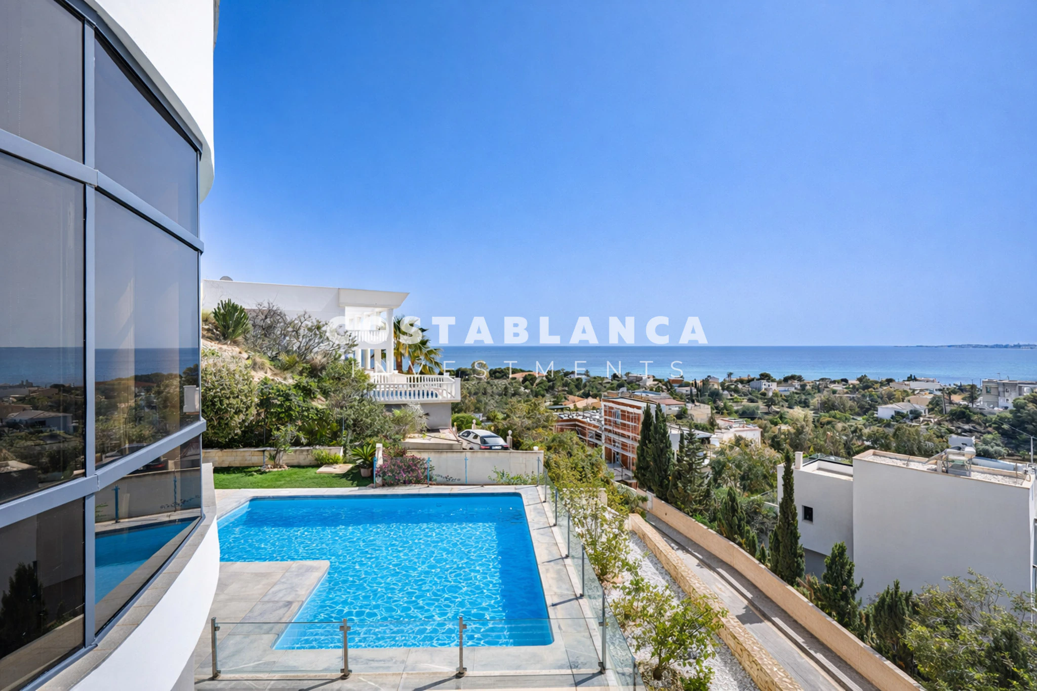 Modern Sea View Villa with Heated Pool and Panoramic Views for sale in Campello