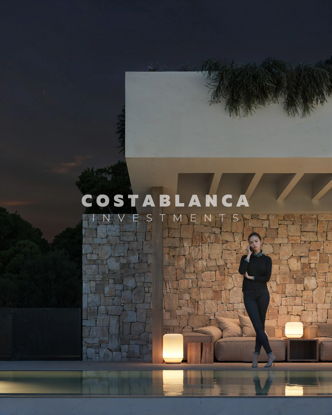 Villa contemporaine design avec piscine à débordement à vendre à Maryvilla, Calpe