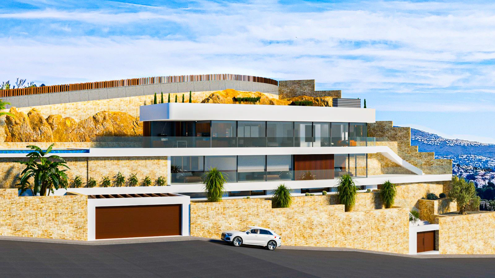 Impresionante villa de nueva construcción con vistas panorámicas al mar en venta en Benissa