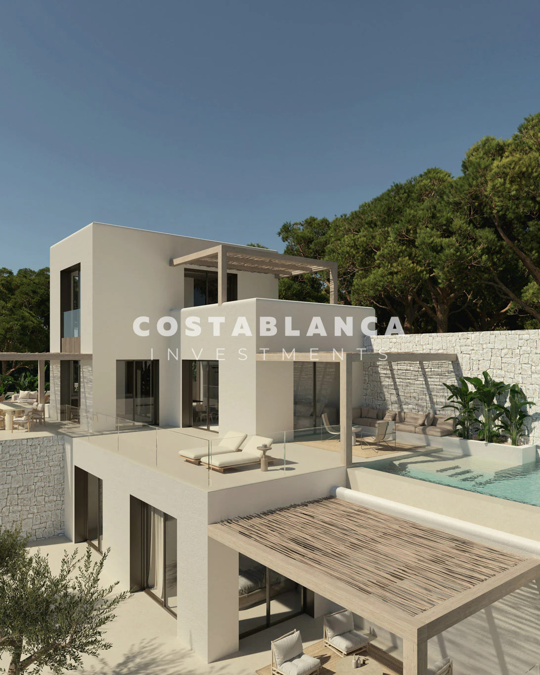 Modern Luxury Villa with Sea Views 250m from Cala La Fustera