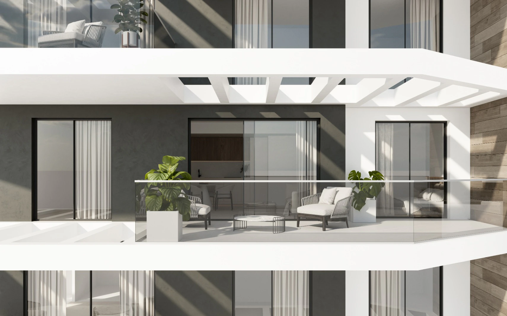 Nowy budynek Nowoczesny apartament na sprzedaż w Calpe z widokiem na morze i góry