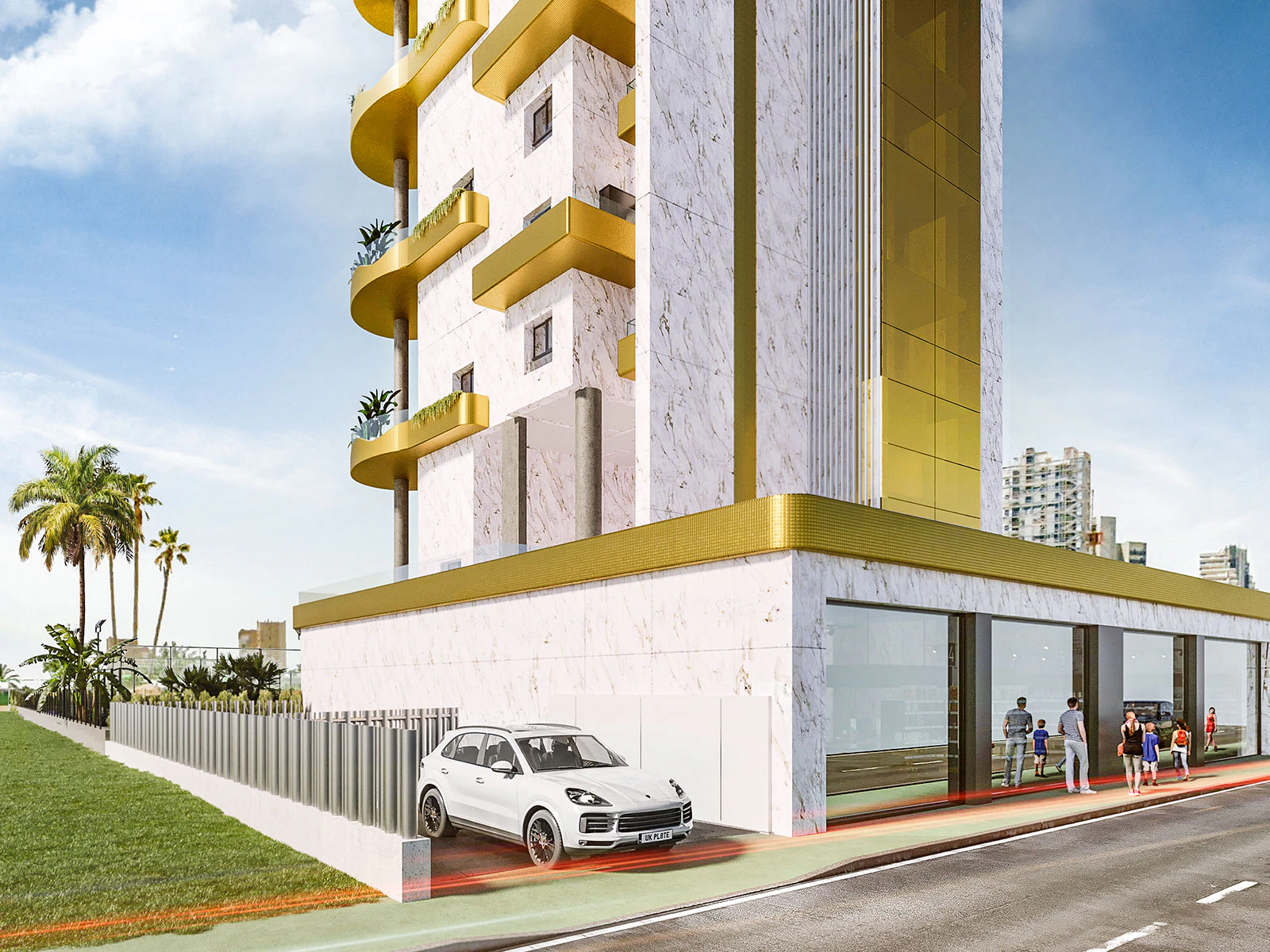 Nowy budynek Nowoczesny apartament na sprzedaż w Calpe z widokiem na morze i góry