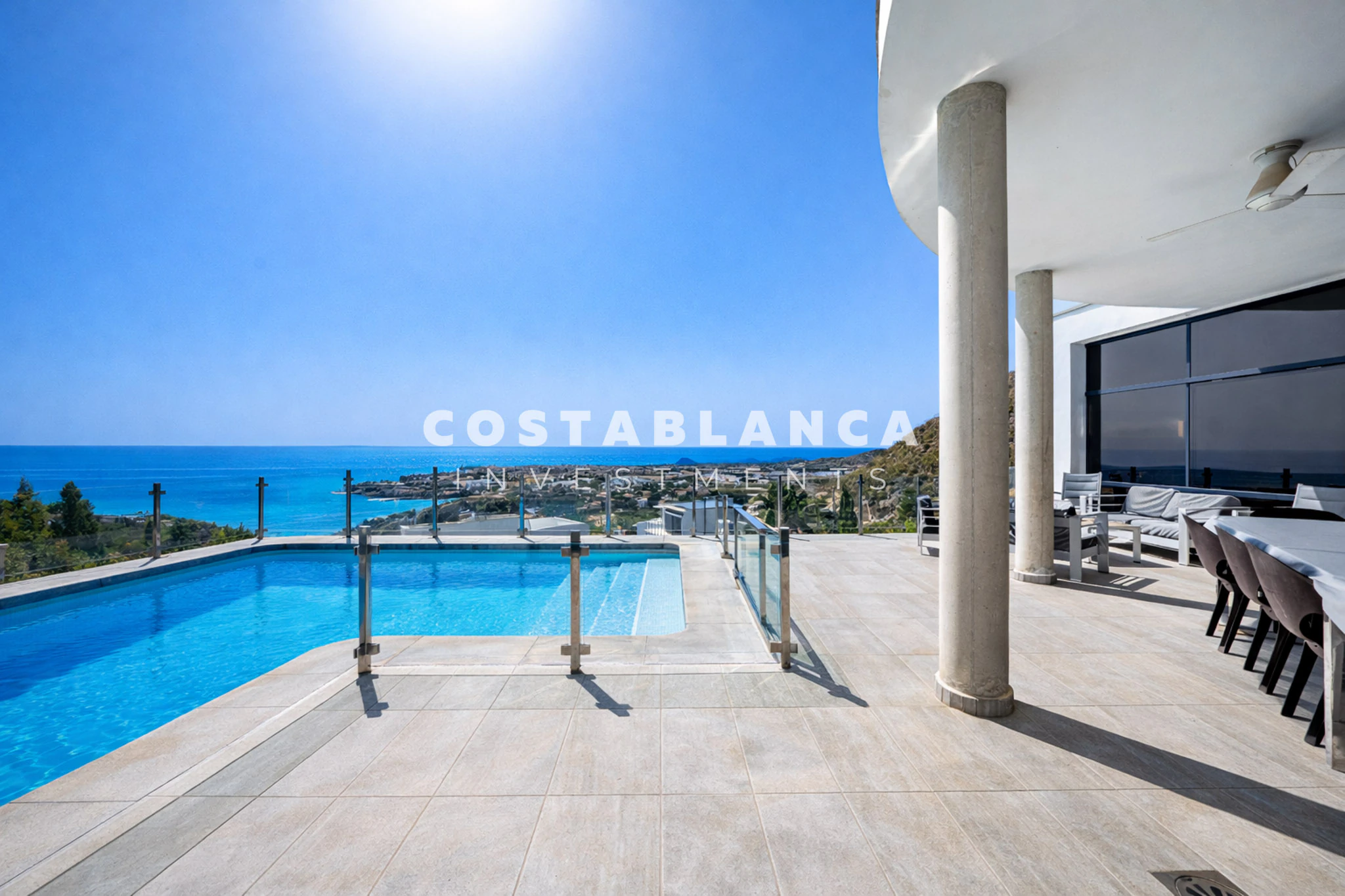Modern Sea View Villa with Heated Pool and Panoramic Views for sale in Campello