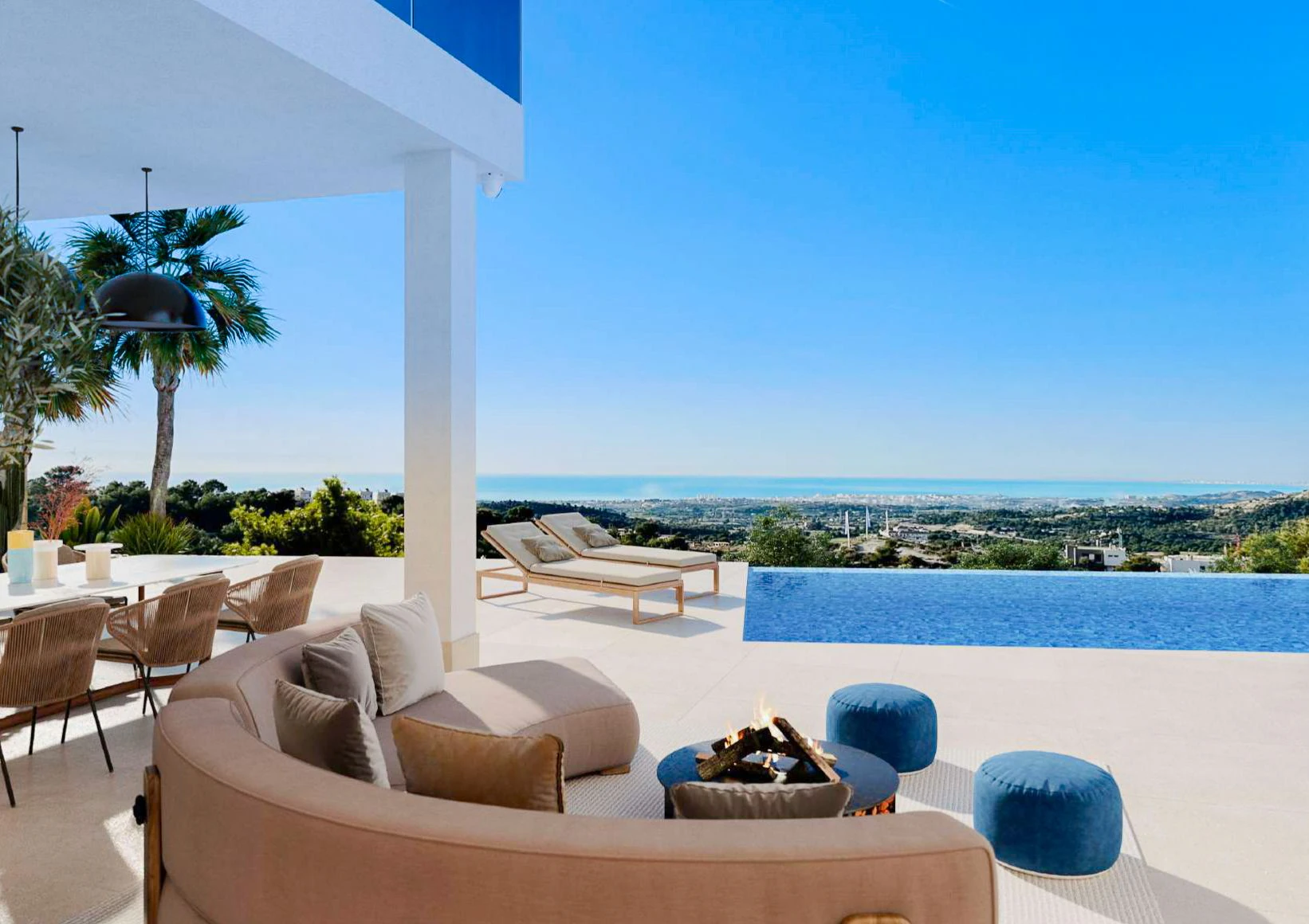 In aanbouw Luxe villa's met zeezicht te koop in Finestrat