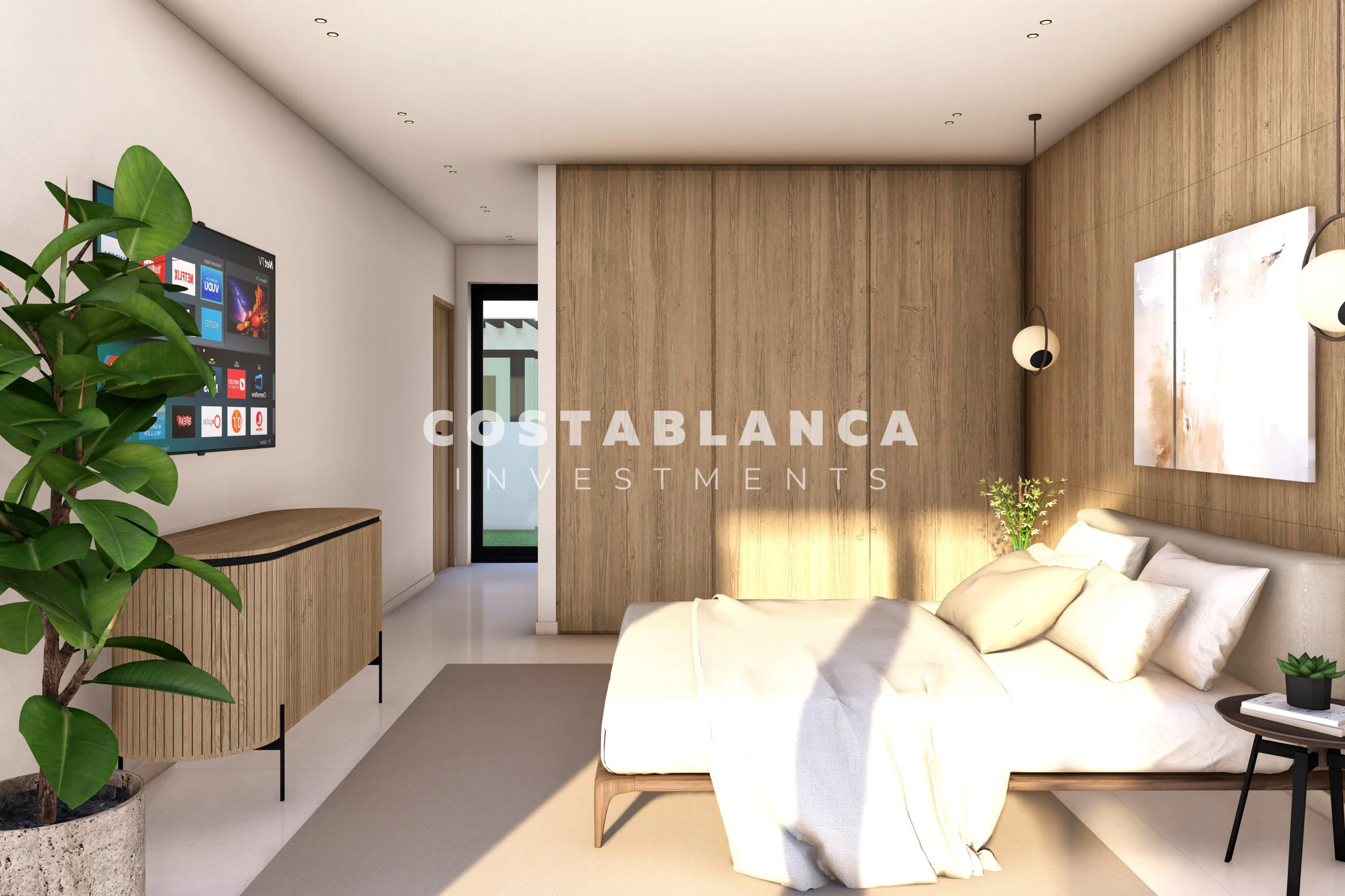 Contemporary Mediterranean Villas with Rooftop Solarium for sale in Finestrat