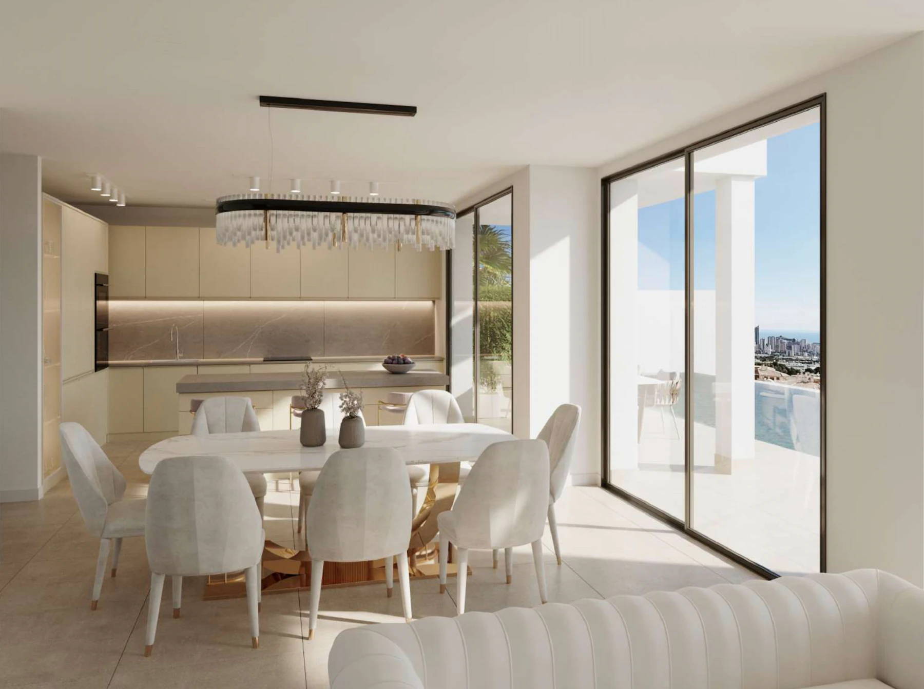 New Build Modern Villa for Sale in Finestrat With Panoramic Sea Views