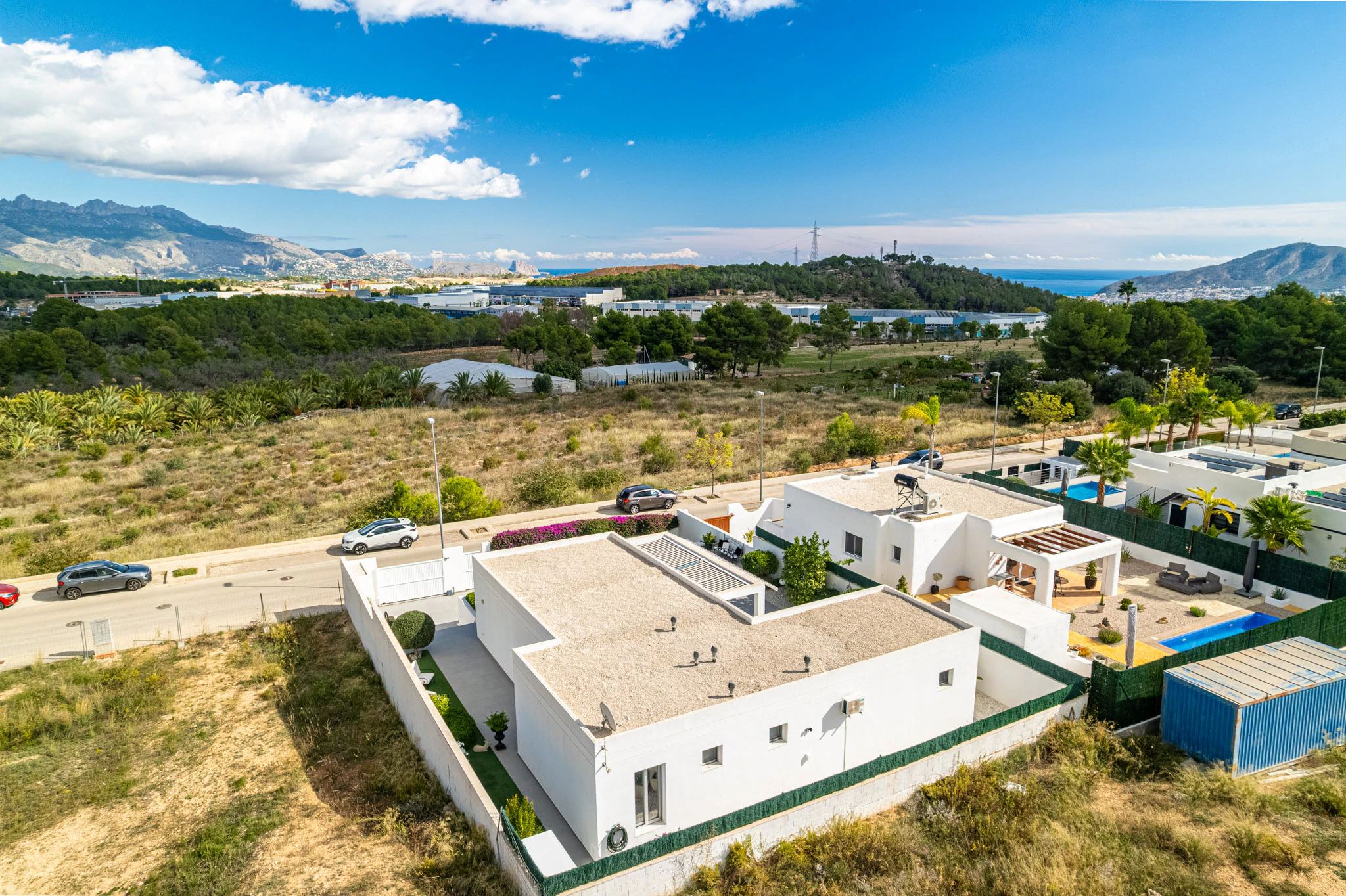Modern OneLevel Villa for sale in Polop with Sea & Mountain Views