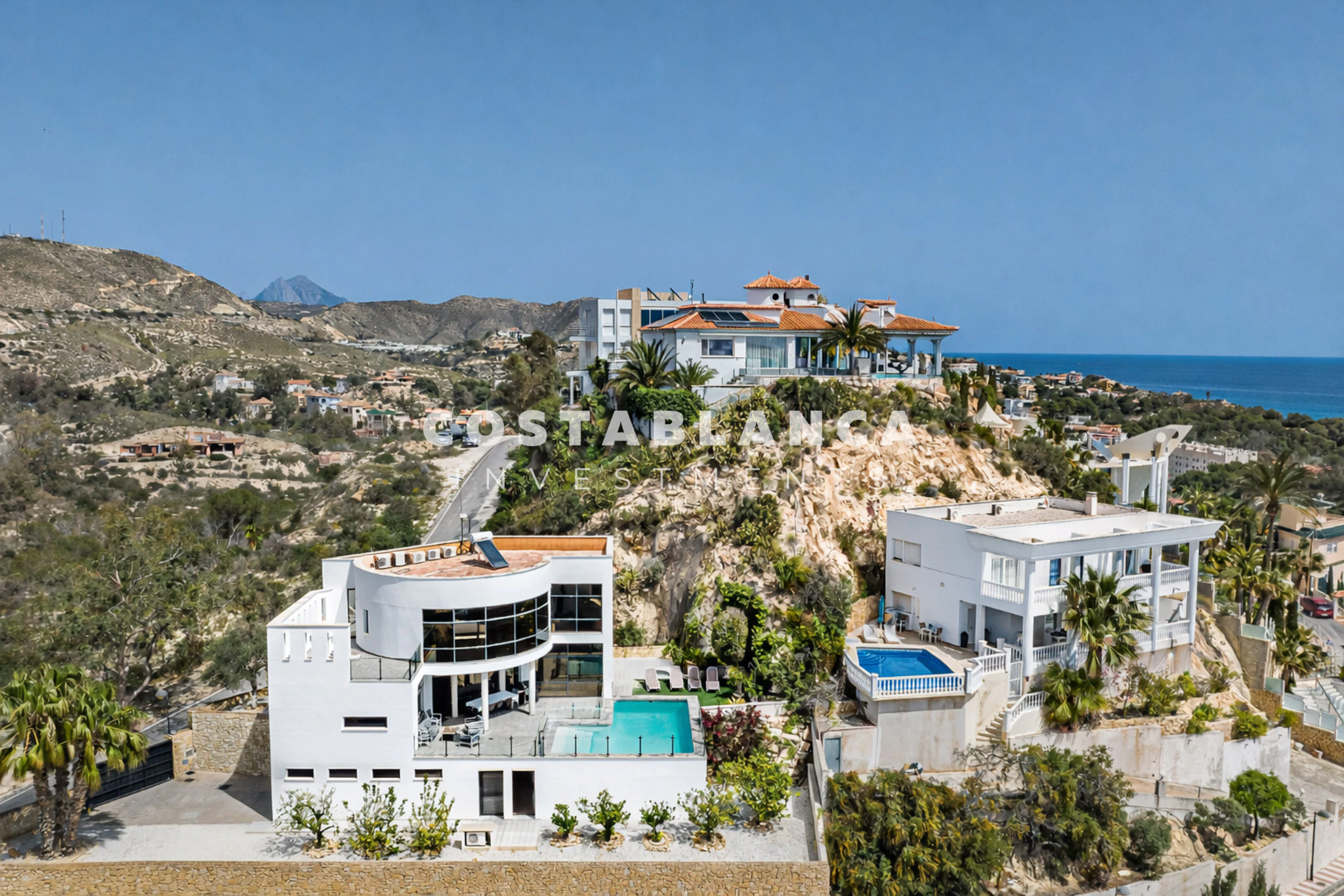 Modern Sea View Villa with Heated Pool and Panoramic Views for sale in Campello