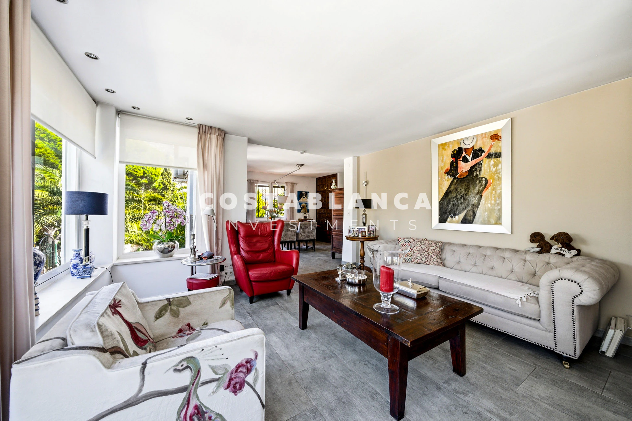 Peaceful Mediterranean Villa with Flat Plot and Open Views for sale in Altea